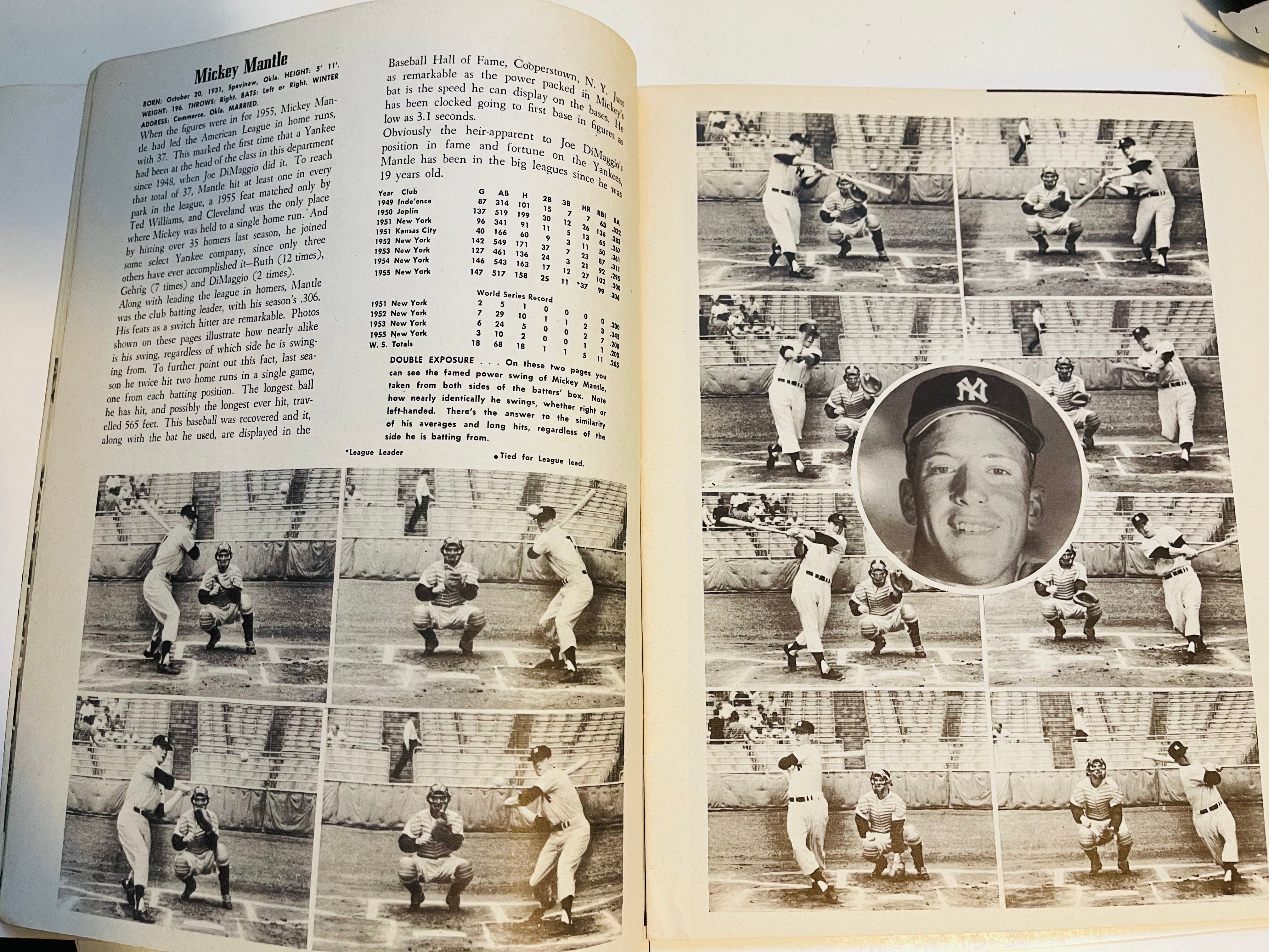 New York Yankees rare special issued baseball pubication 1956