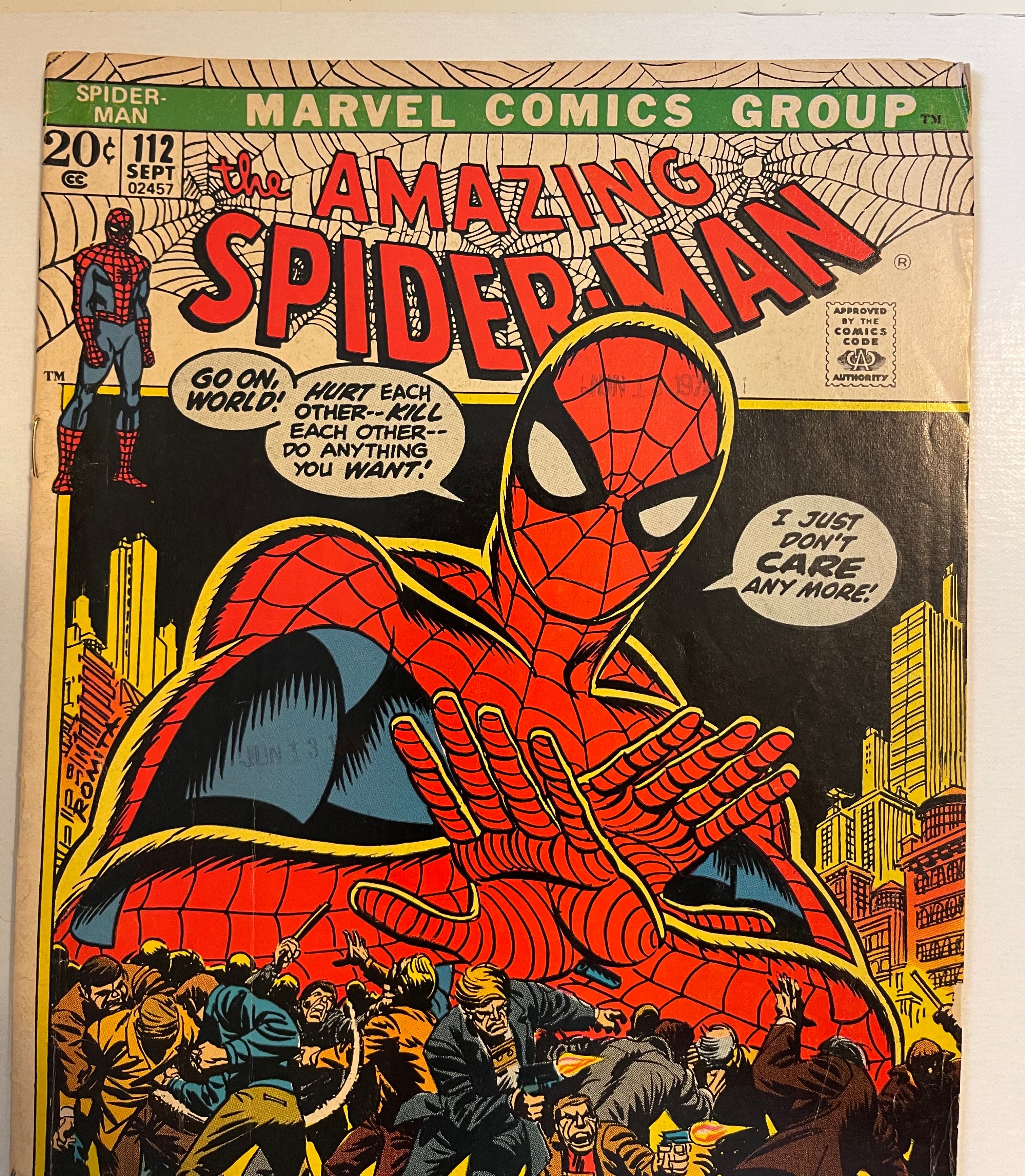 Amazing Spider-Man #112 vg condition comic book 1972