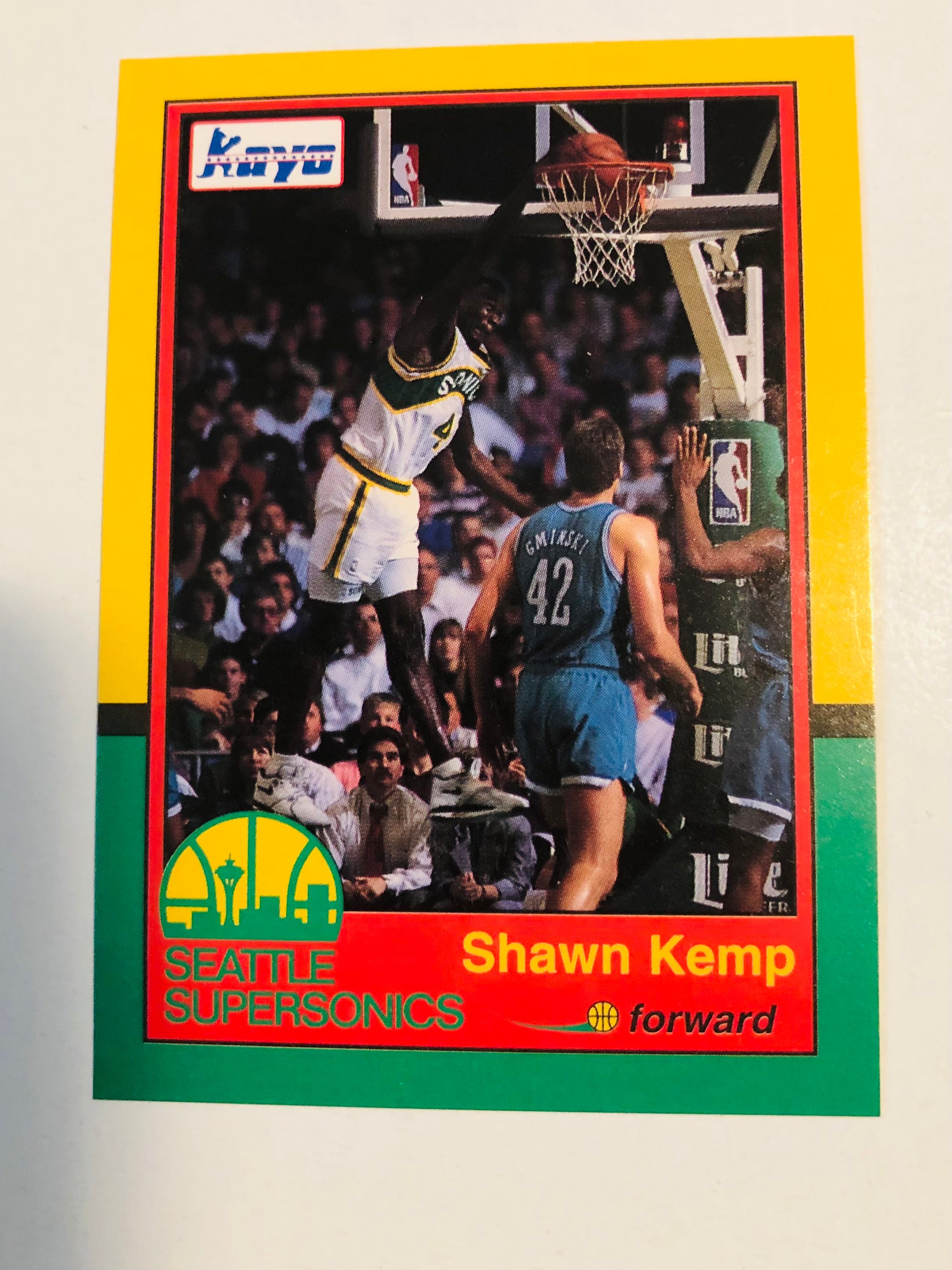 Shawn Kemp rare Kayo basketball rookie card 1991 Shawn Kemp rare Kayo basketball rookie card 1991