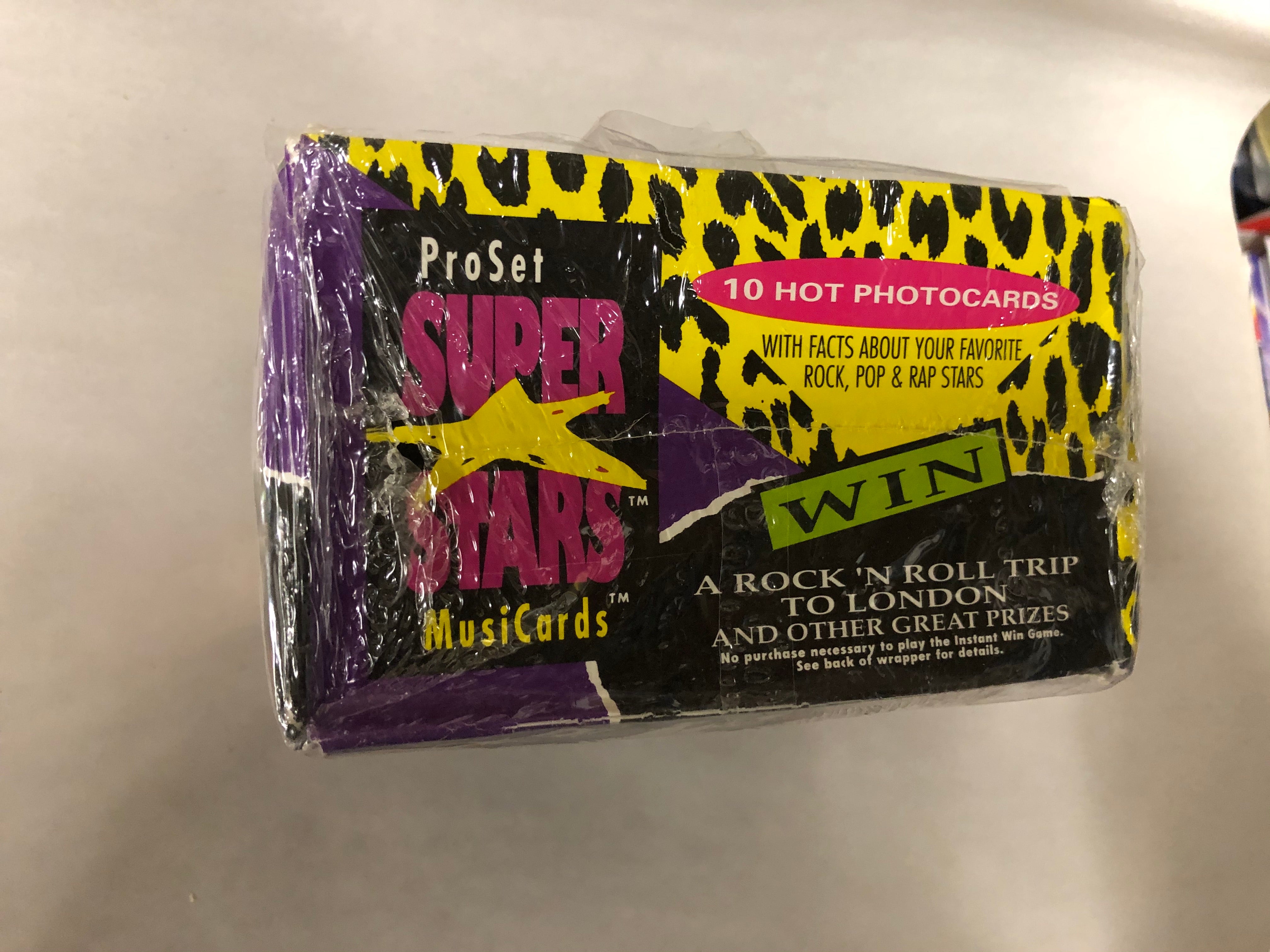 Rockstars Proset factory wrapped 36 packs cards box 1990s