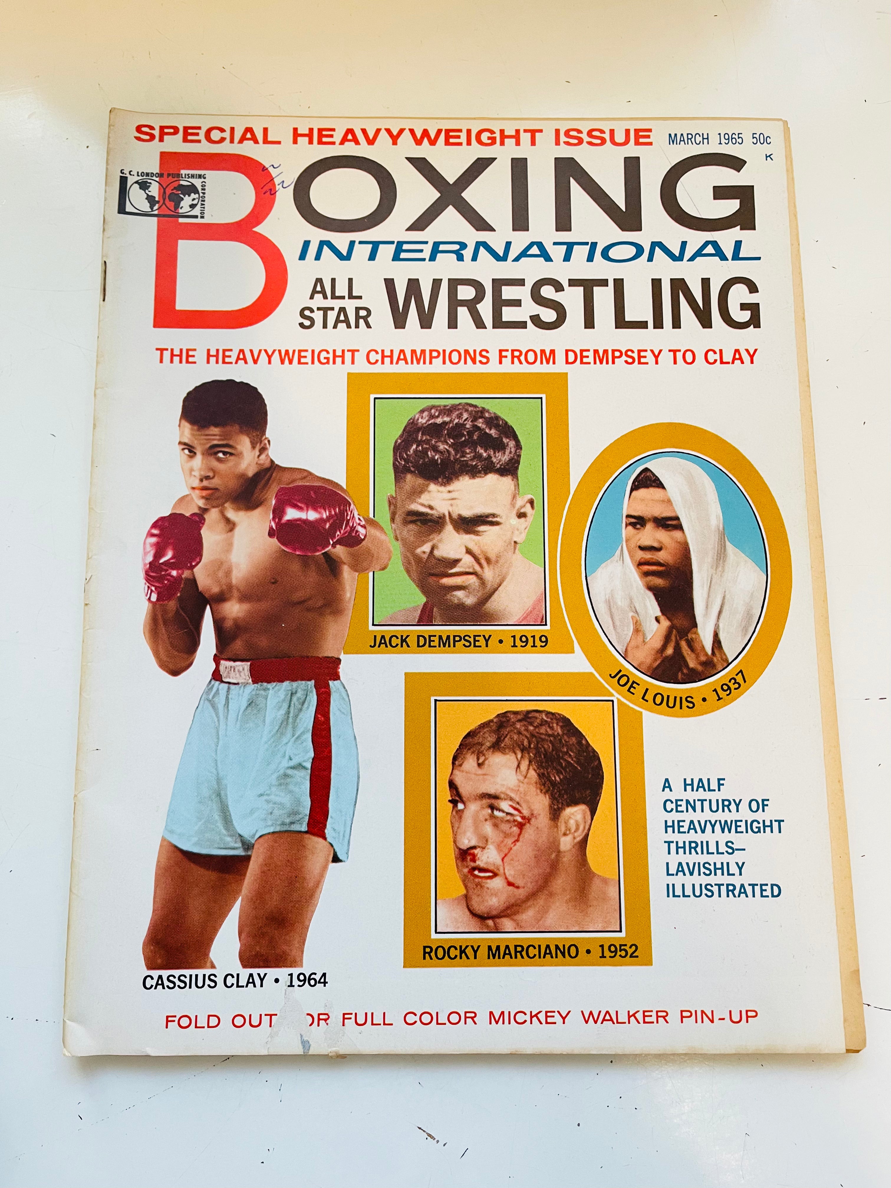 Boxing International with Muhammad Ali and more magazine 1965
