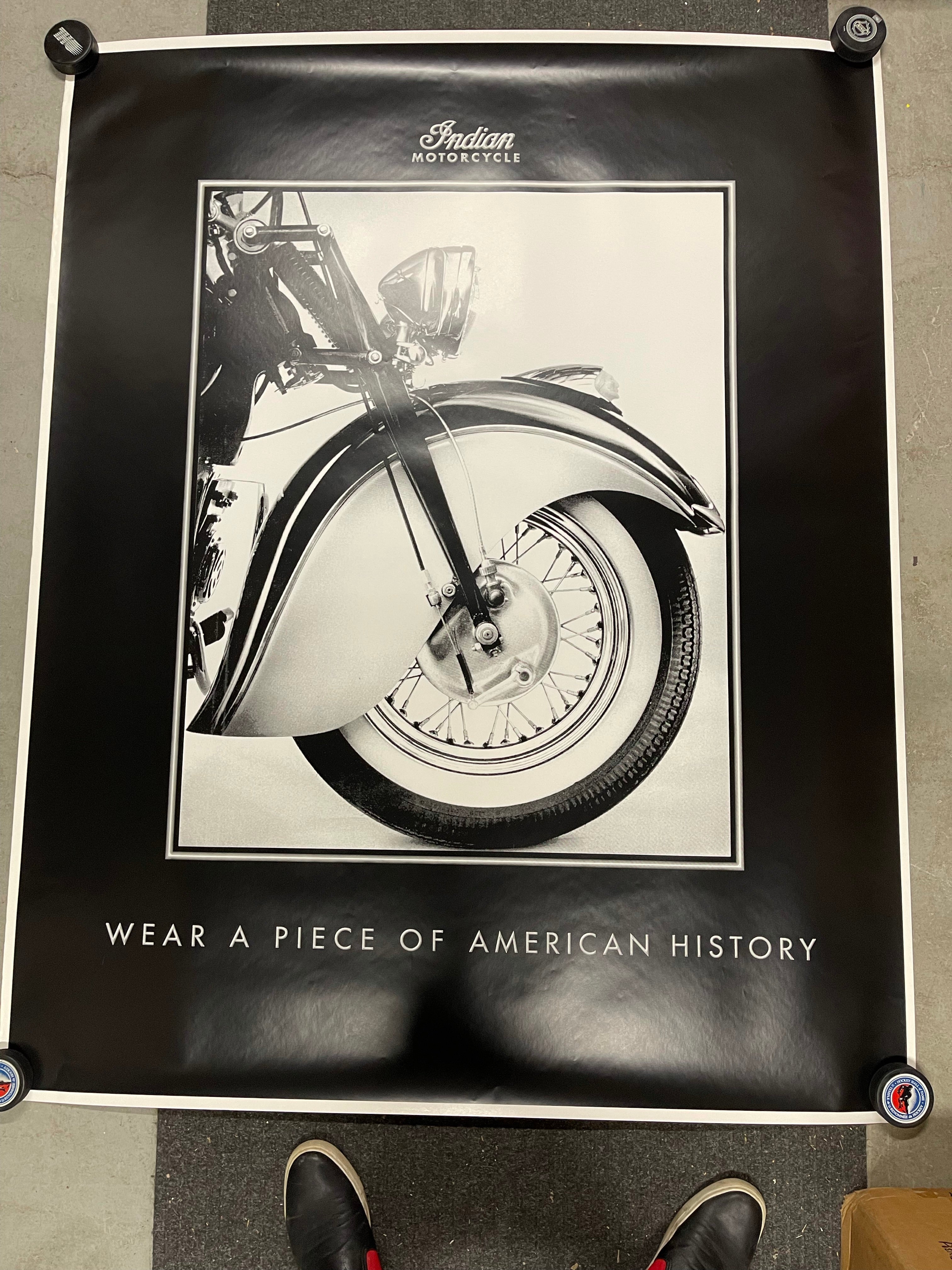 Indian Motorcycle large vintage custom 48x60 limited issue ad poster