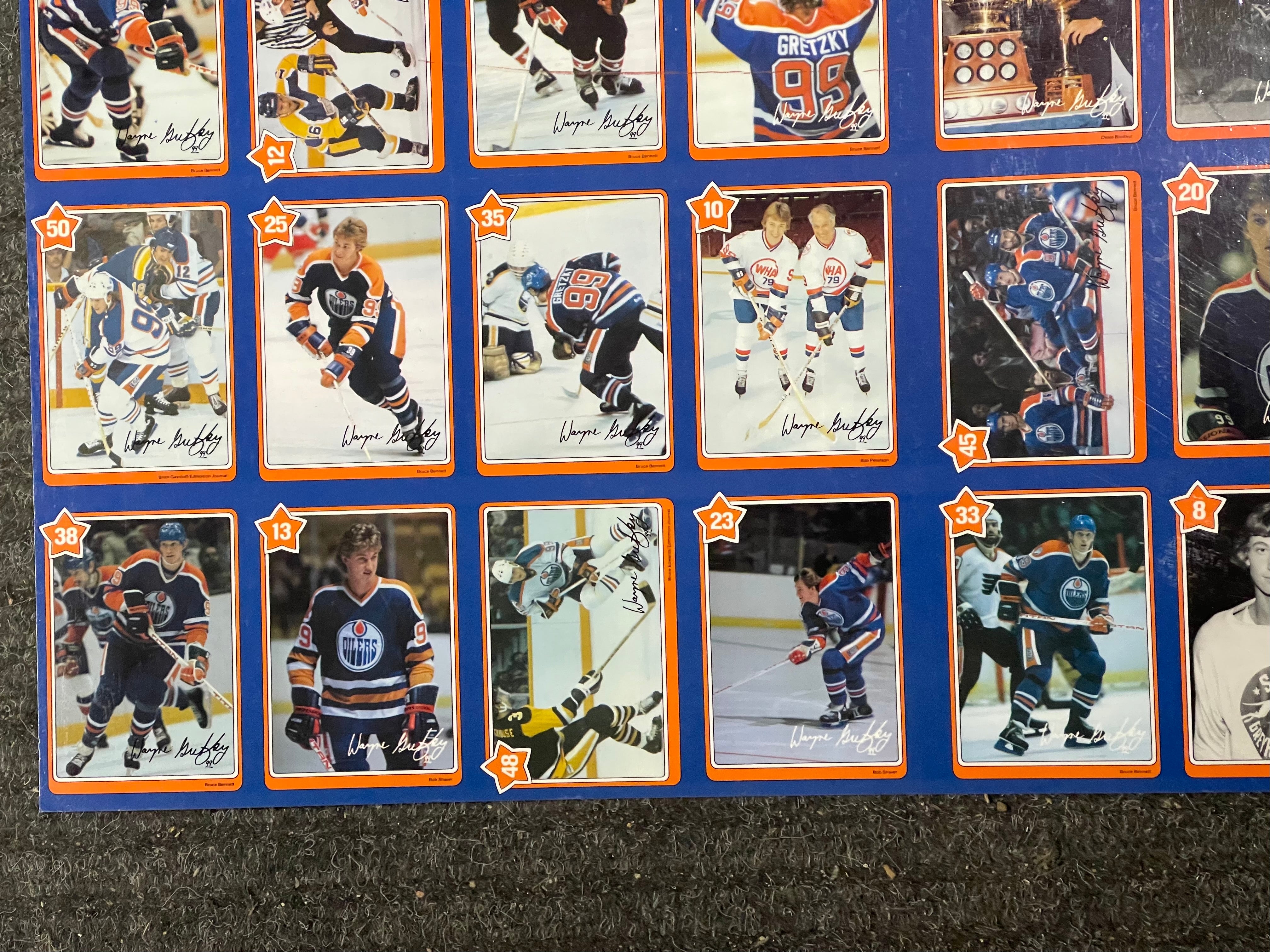 Wayne Gretzky Neilson’s Chocolates limited issued glossy uncut cards sheet 1982