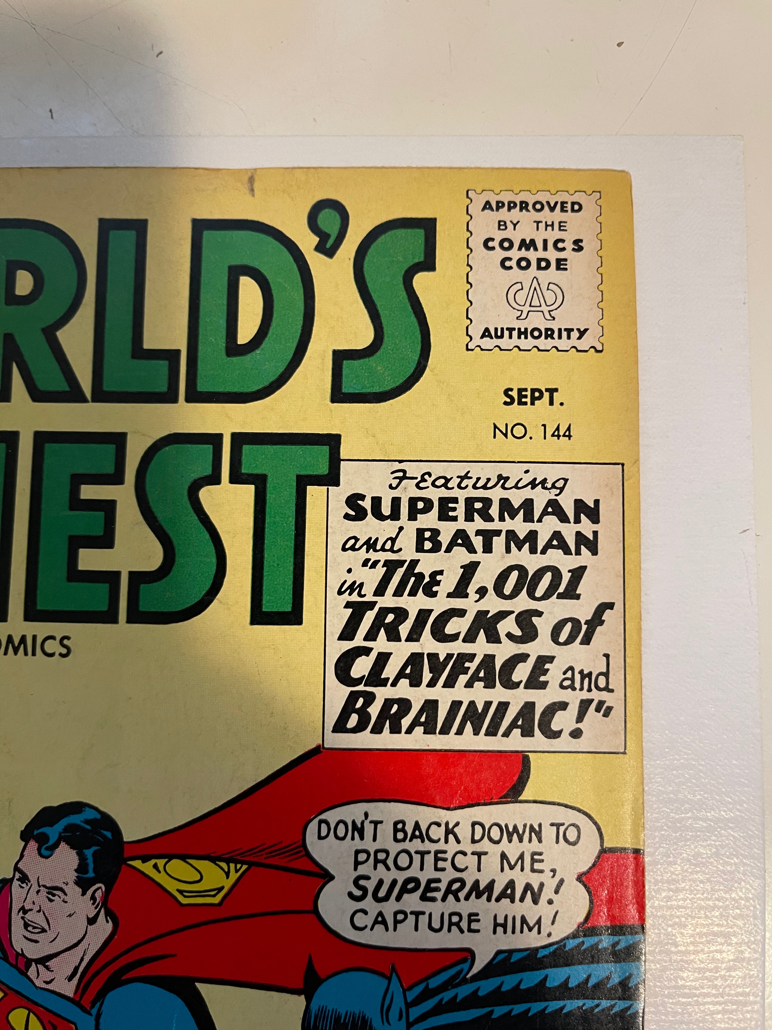 World’s Finest #144 vg condition comic book 1964
