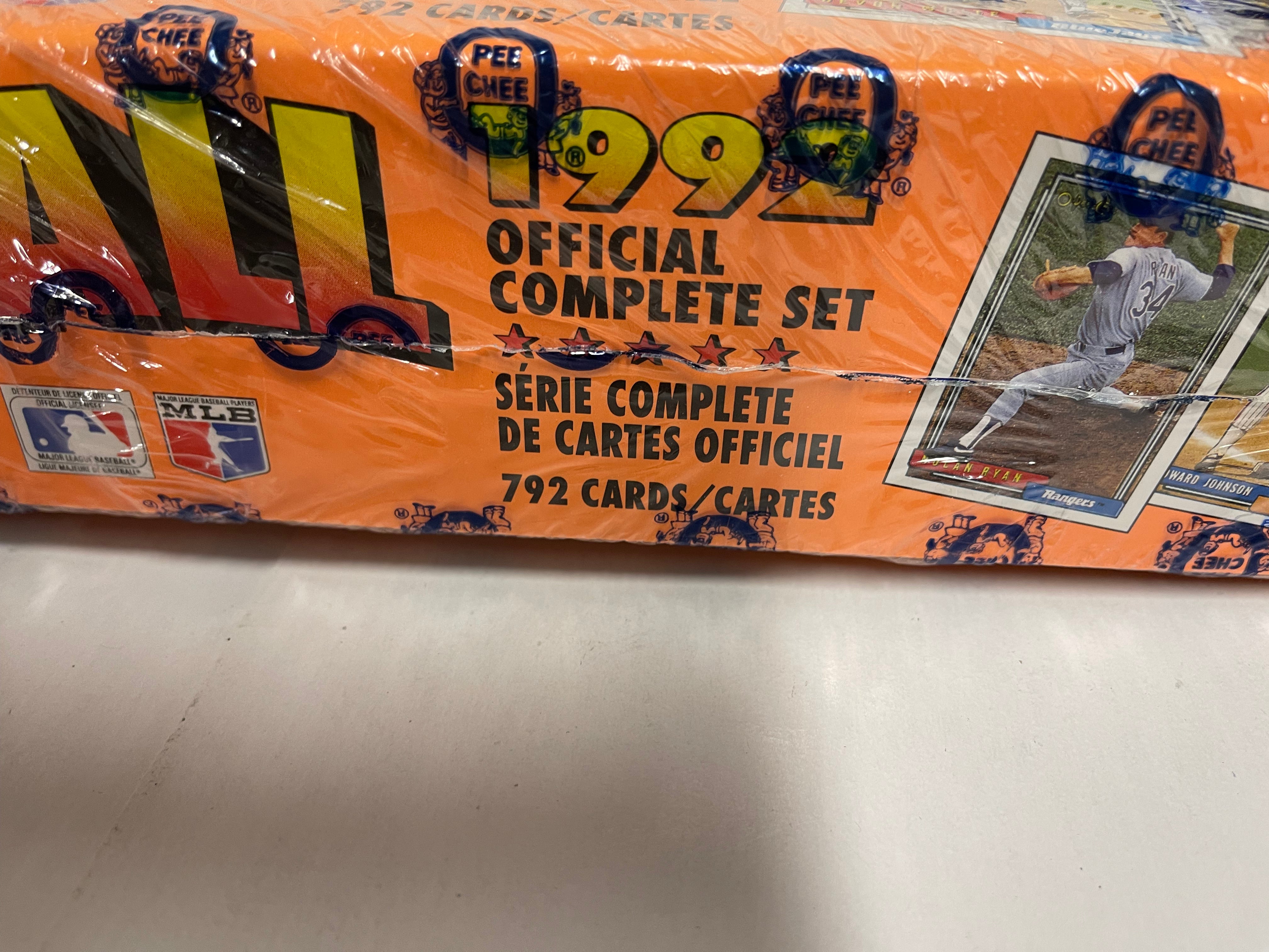 1992 Opc baseball rare Canadian version baseball cards factory sealed