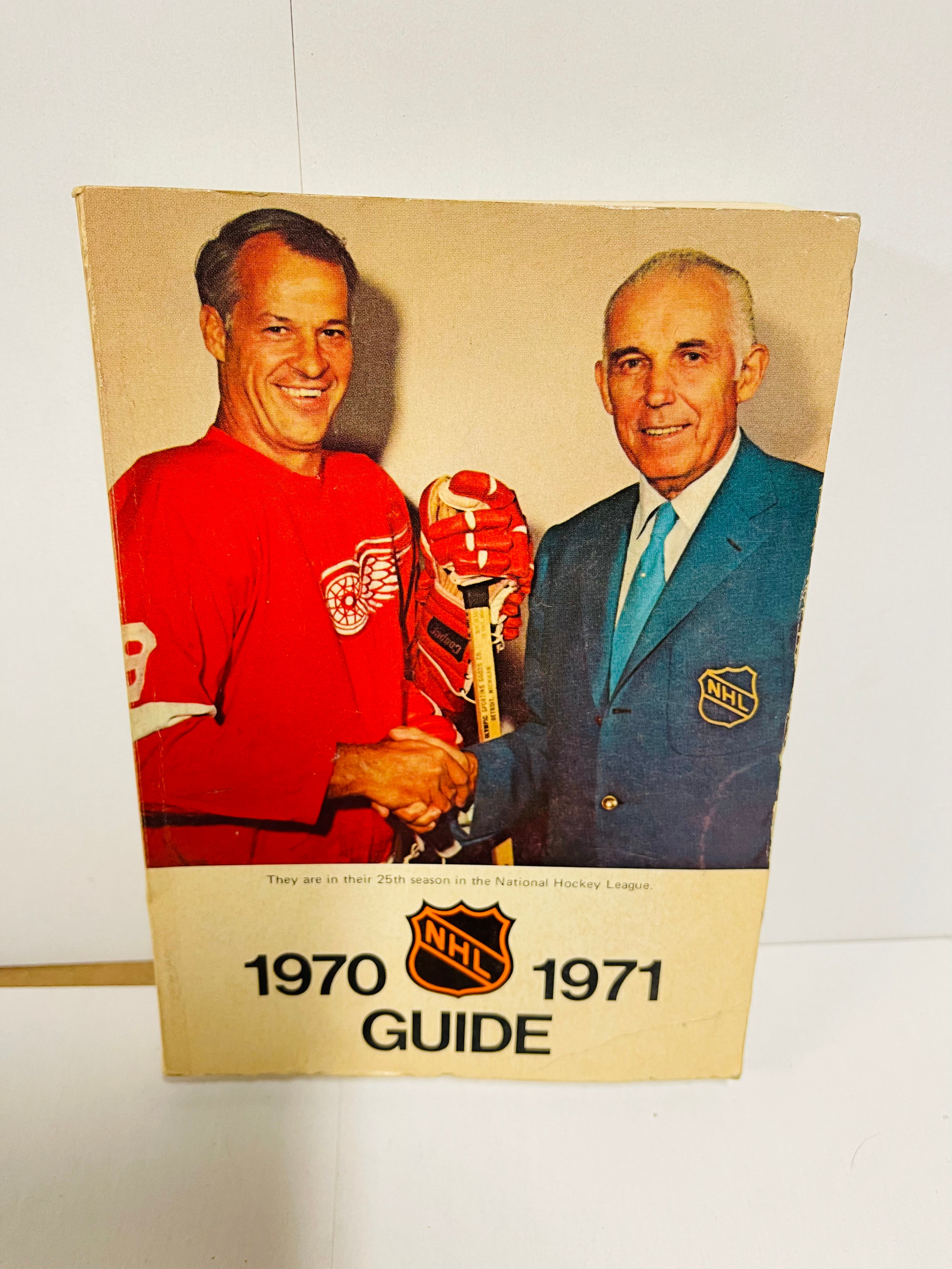 NHL hockey vintage stats guide 1970-71