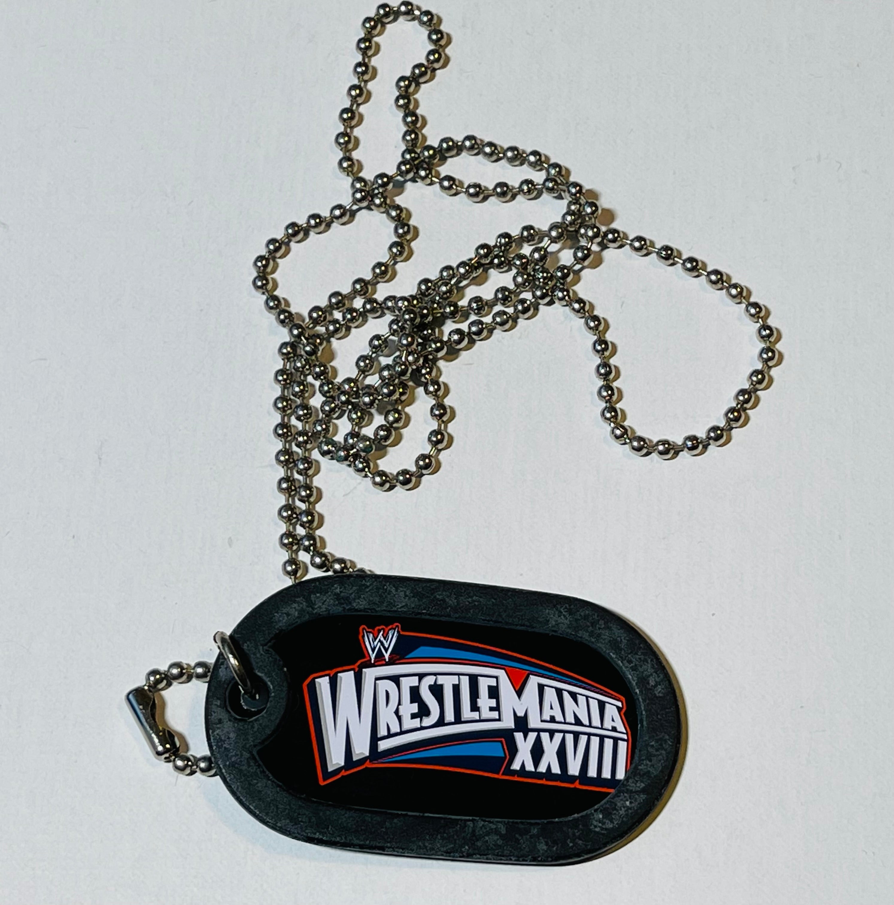 Wrestlemania XXVIII rare event dog tag