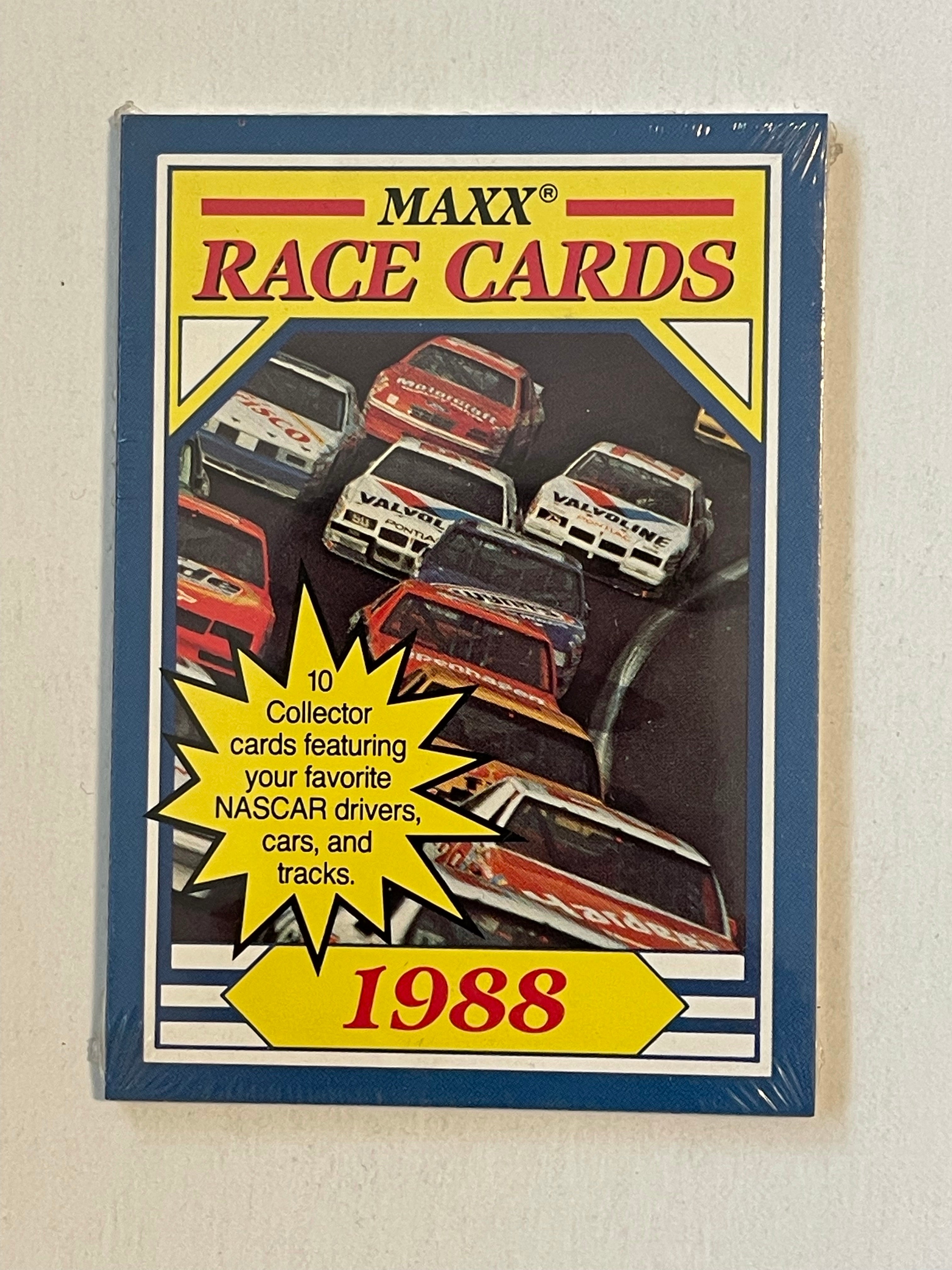 1988 Maxx NASCAR racing rare first year factory sealed cards pack 1988 Maxx NASCAR racing rare first year factory sealed cards pack