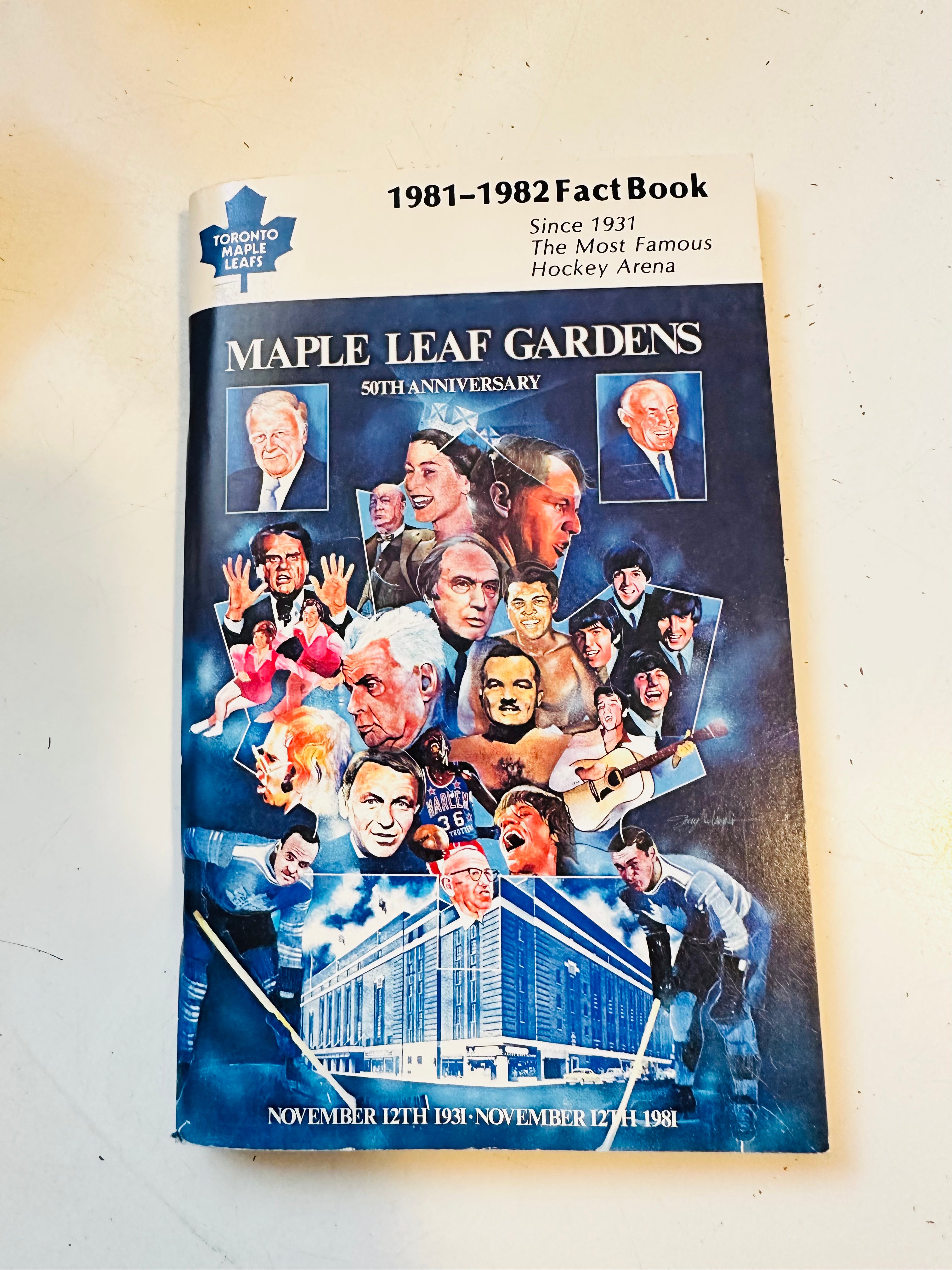 Toronto Maple Leafs hockey fact book 1981-1982