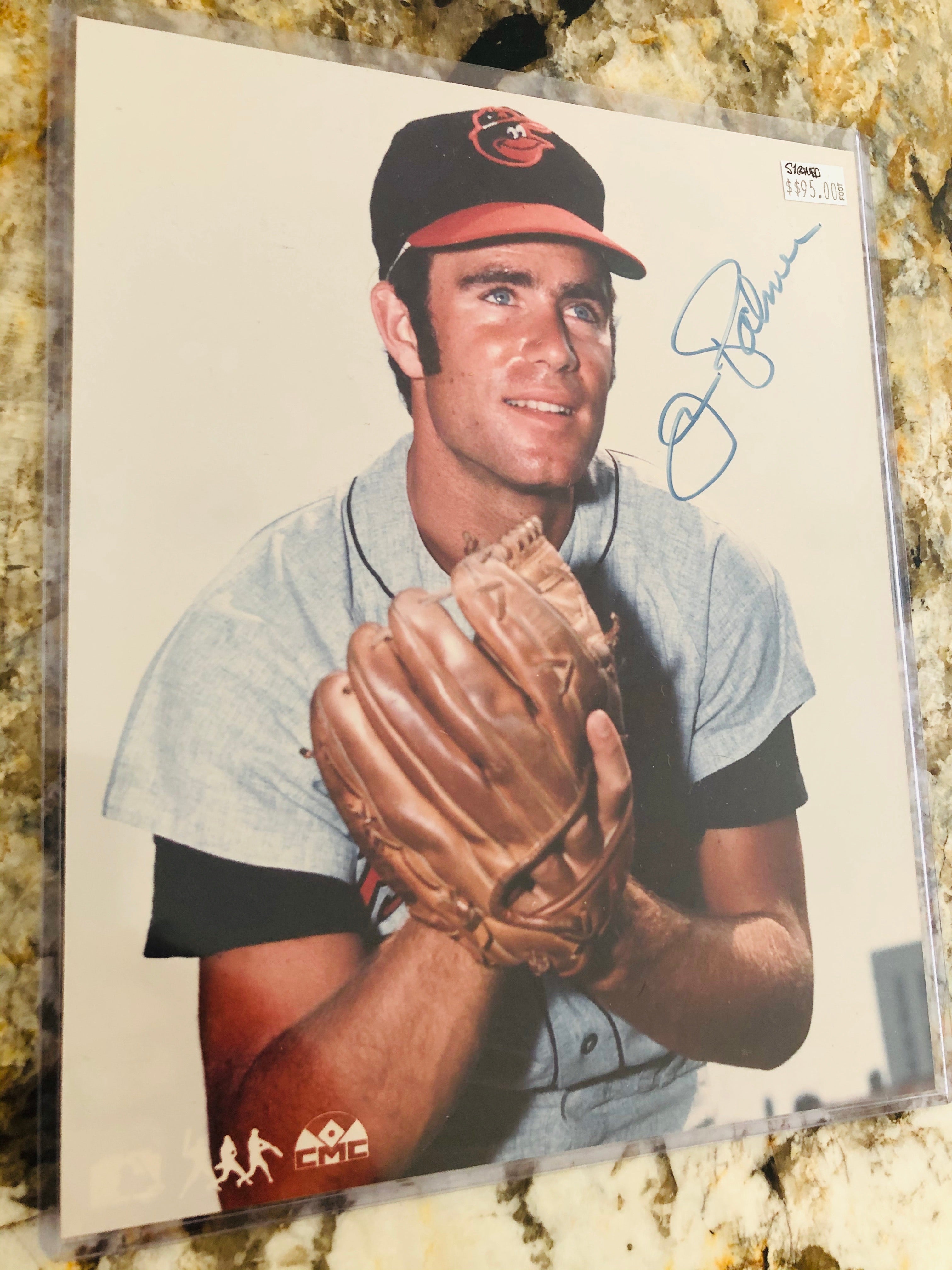Jim Palmer baseball signed photo with COA