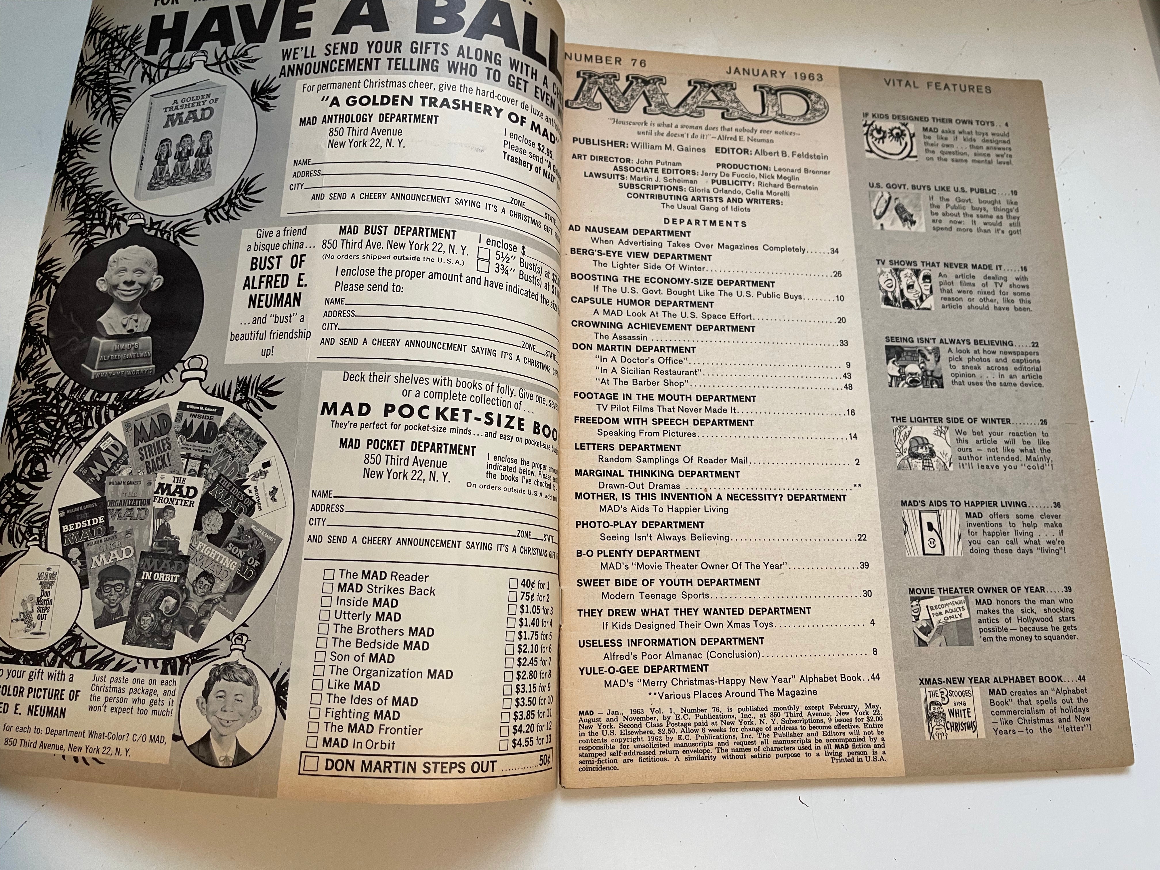 Mad Magazine #76 from 1963