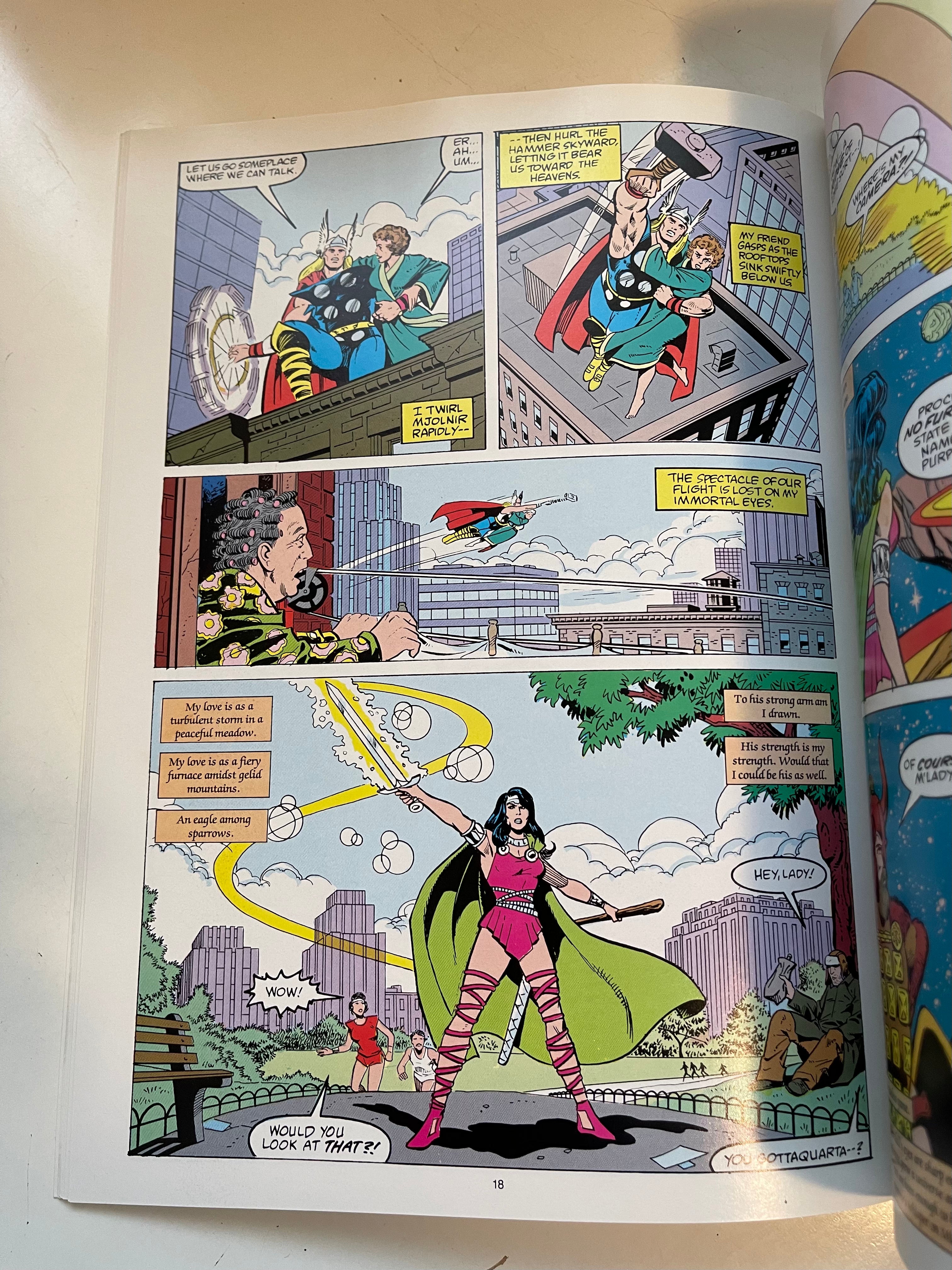 The Mighty Thor Marvel comic magazine 1987