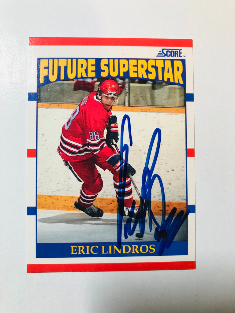 Eric Lindros Cards, Rookie Cards and Autographed Memorabilia Guide