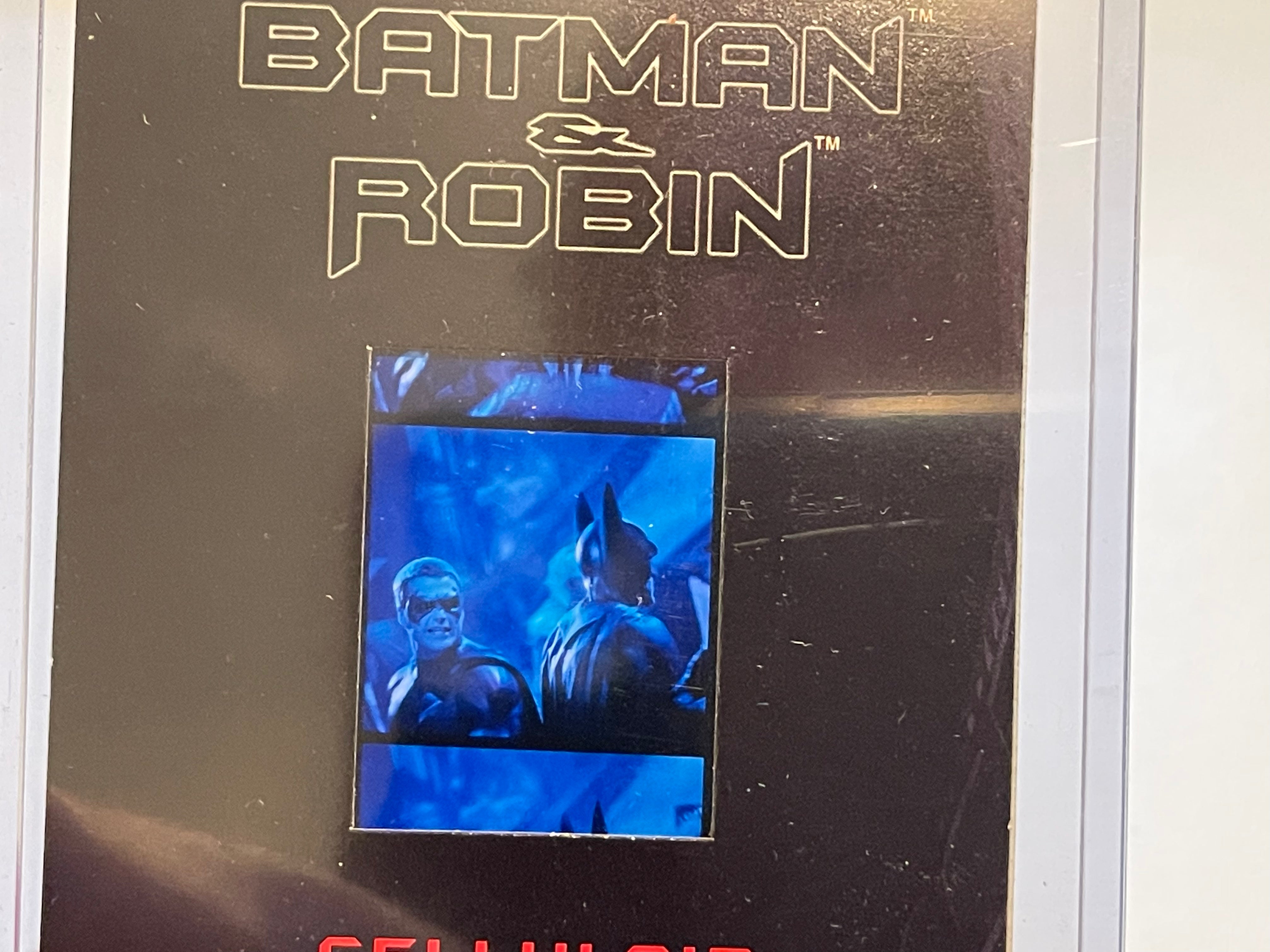 Batman and Robin movie rare Skybox celluloid insert card 1997