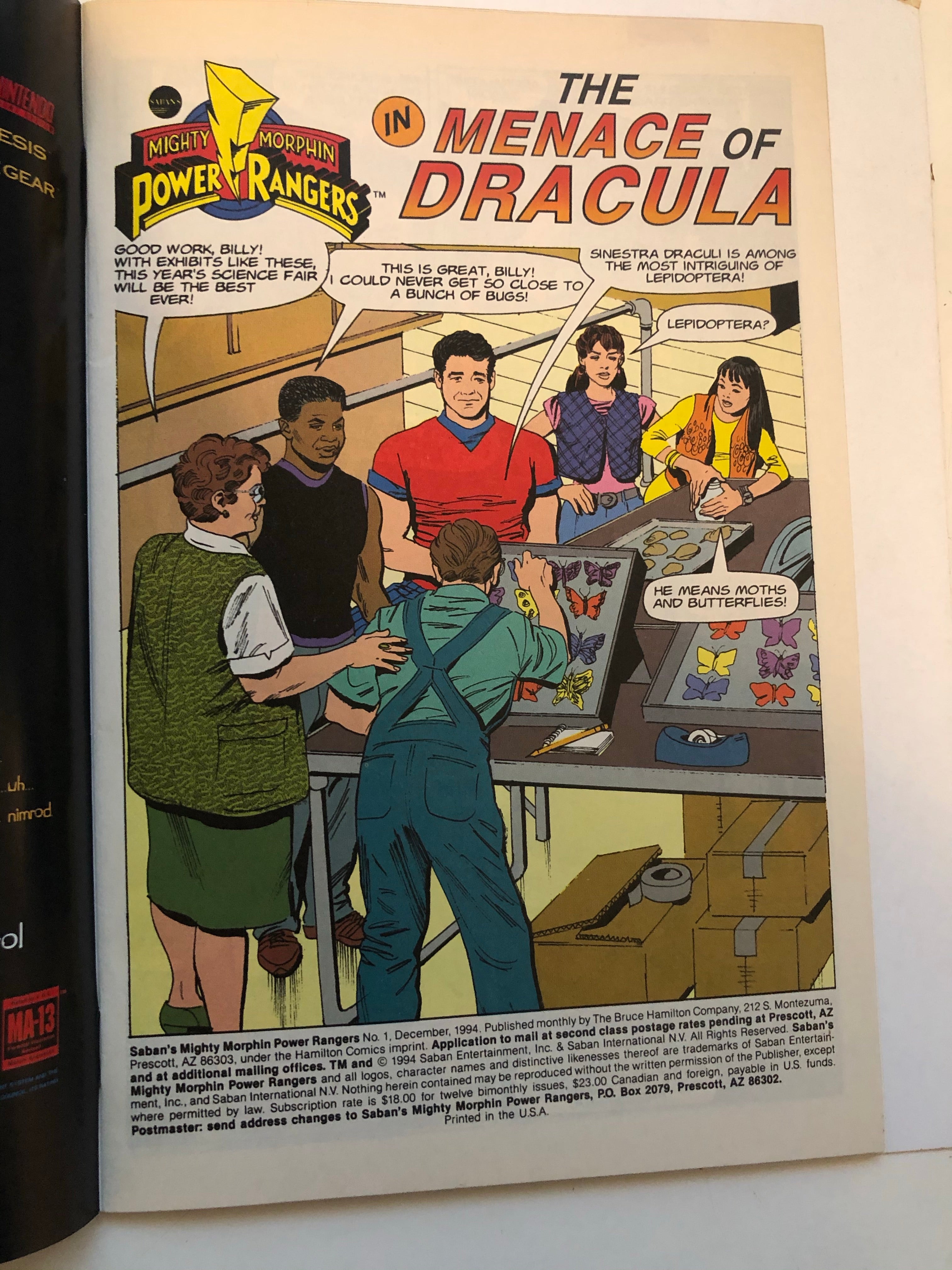 Mighty Morphin Power Rangers #1 comic book 1994