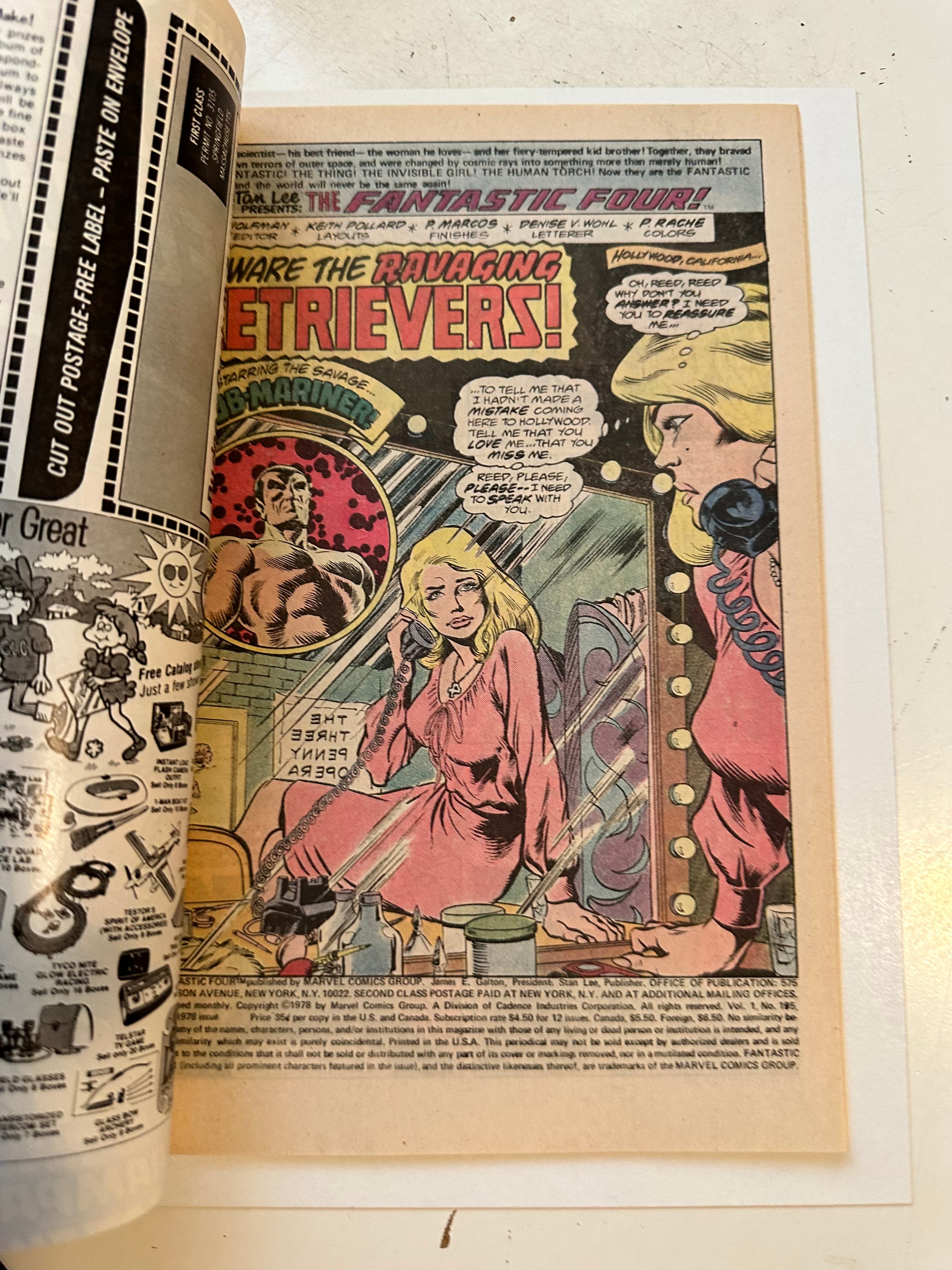 Fantastic Four #195 high grade comic book 1978