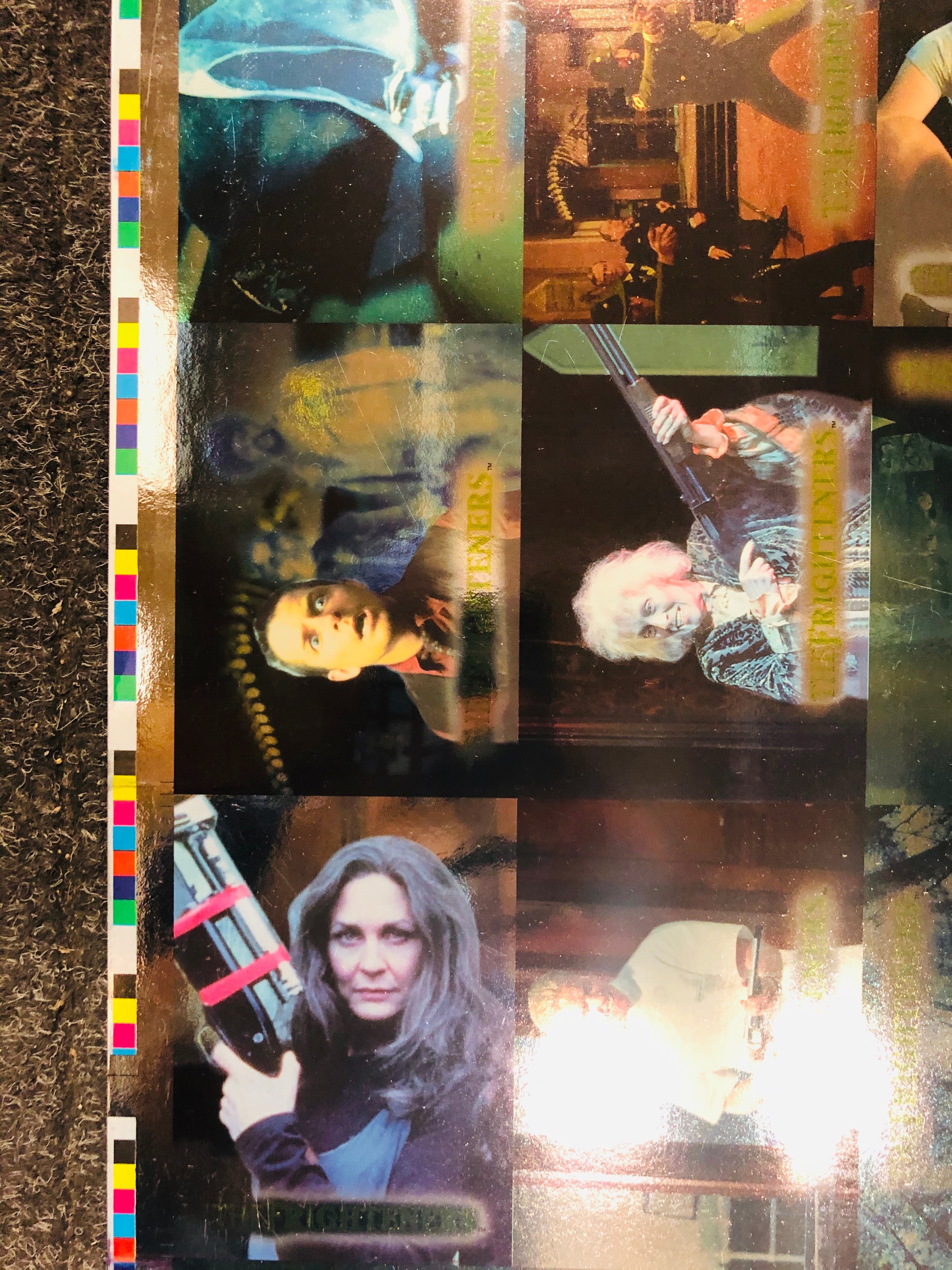 Frighteners movie foil cards numbered uncut sheet 1990s