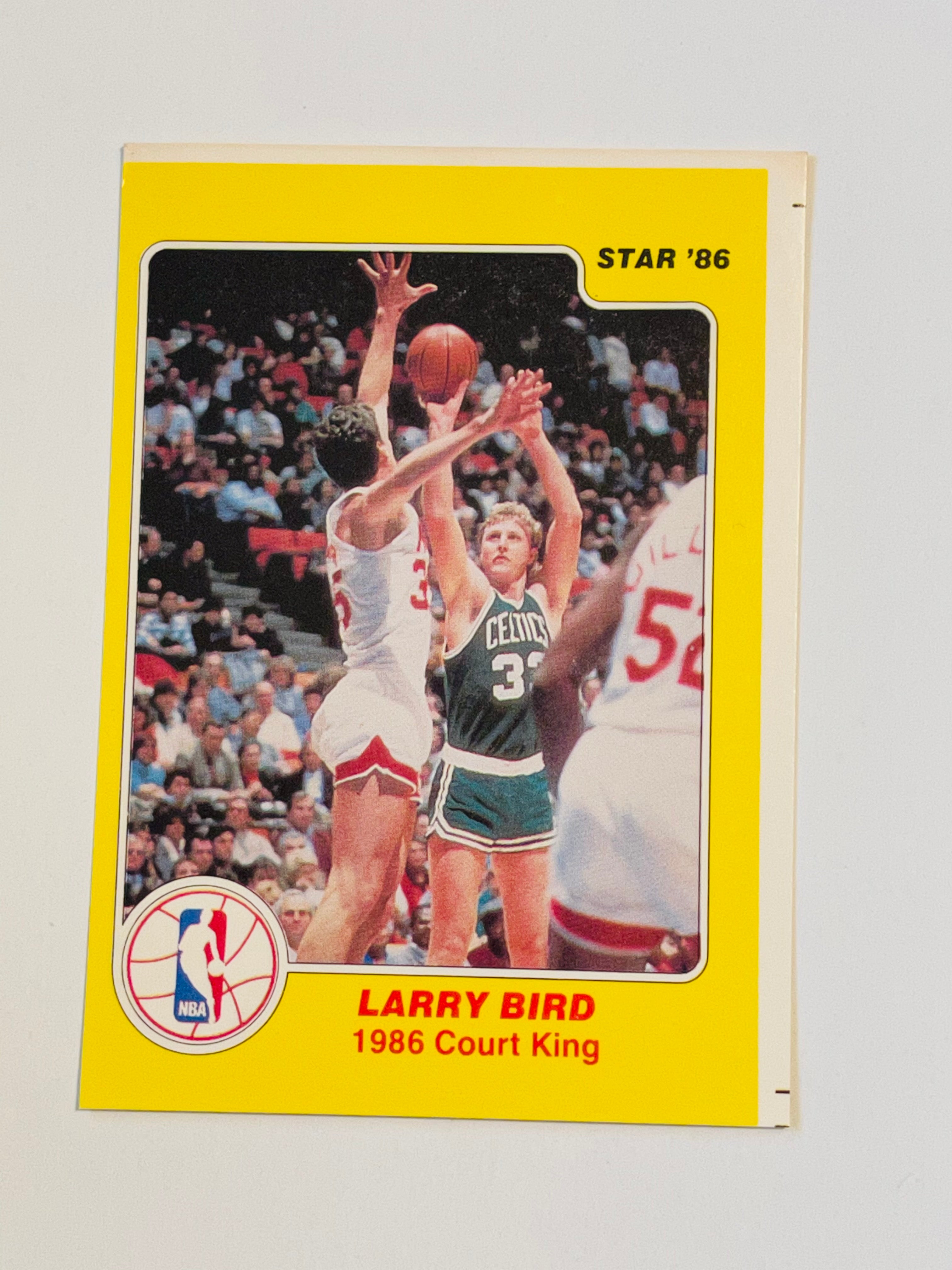 Larry Bird Star Court Kings rare basketball proof card 1986