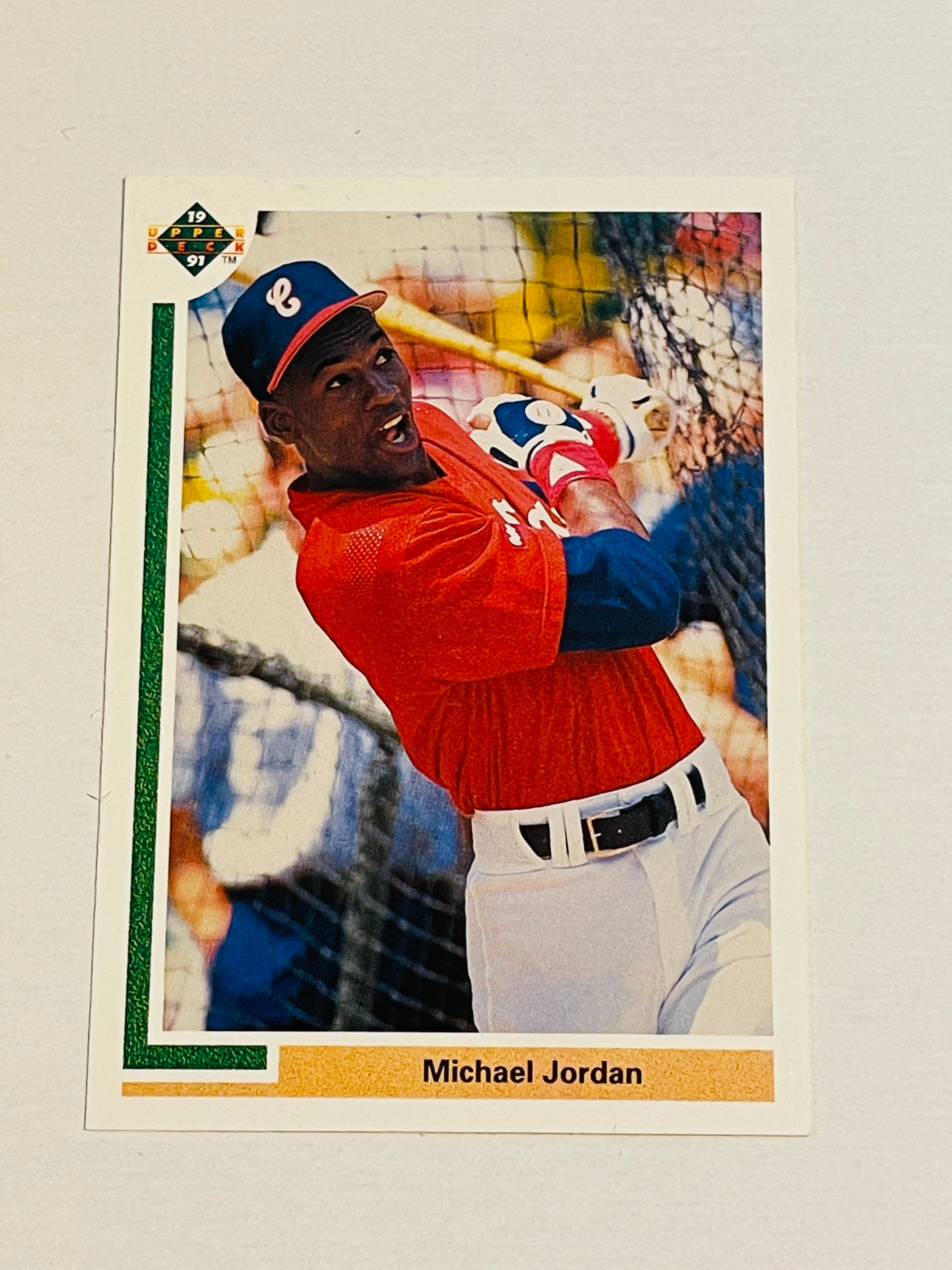 Michael Jordan Upper Deck baseball insert card 1991