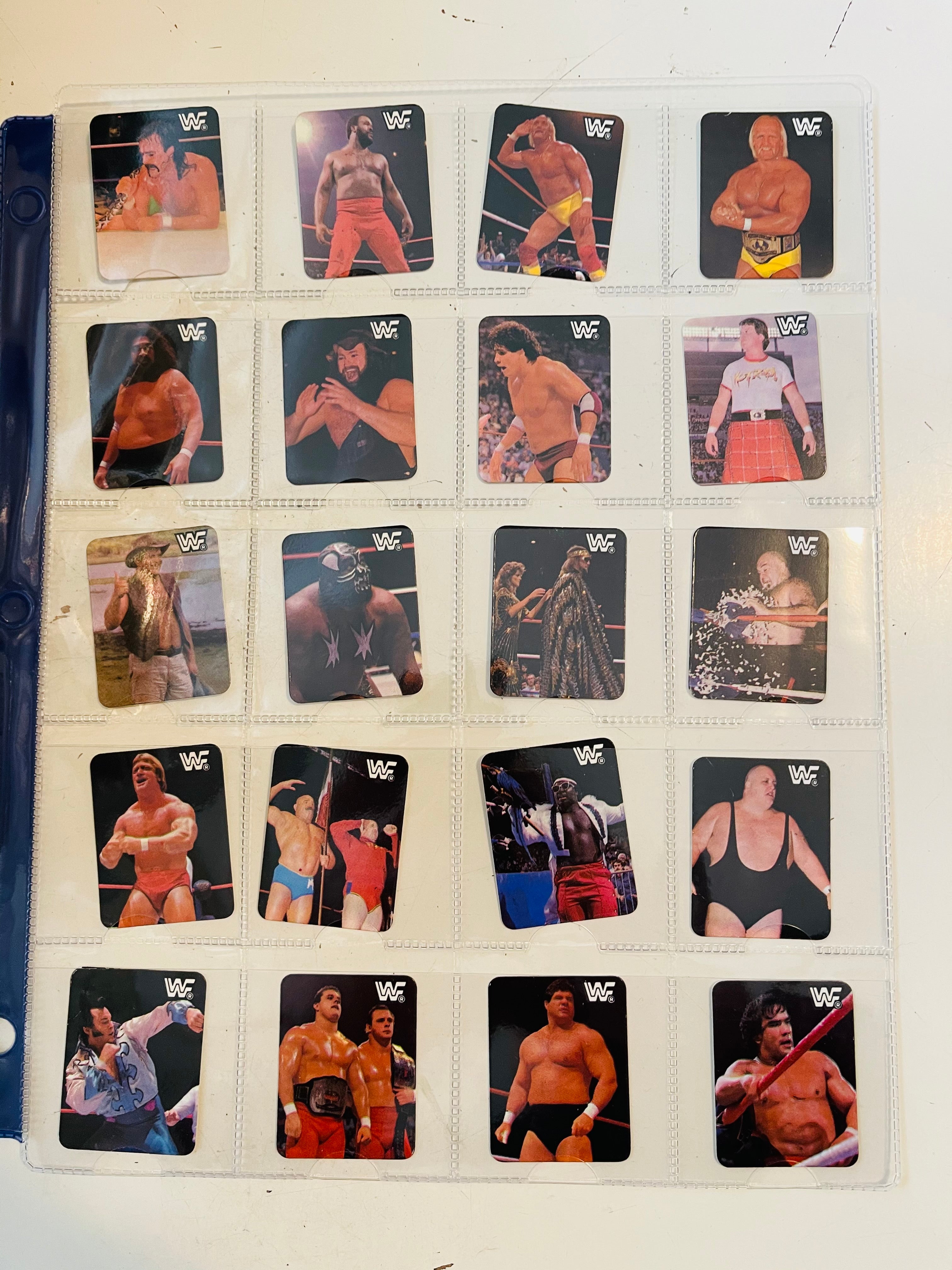 Wrestling Wreslemania Hostess Chips rare complete cards set 1987