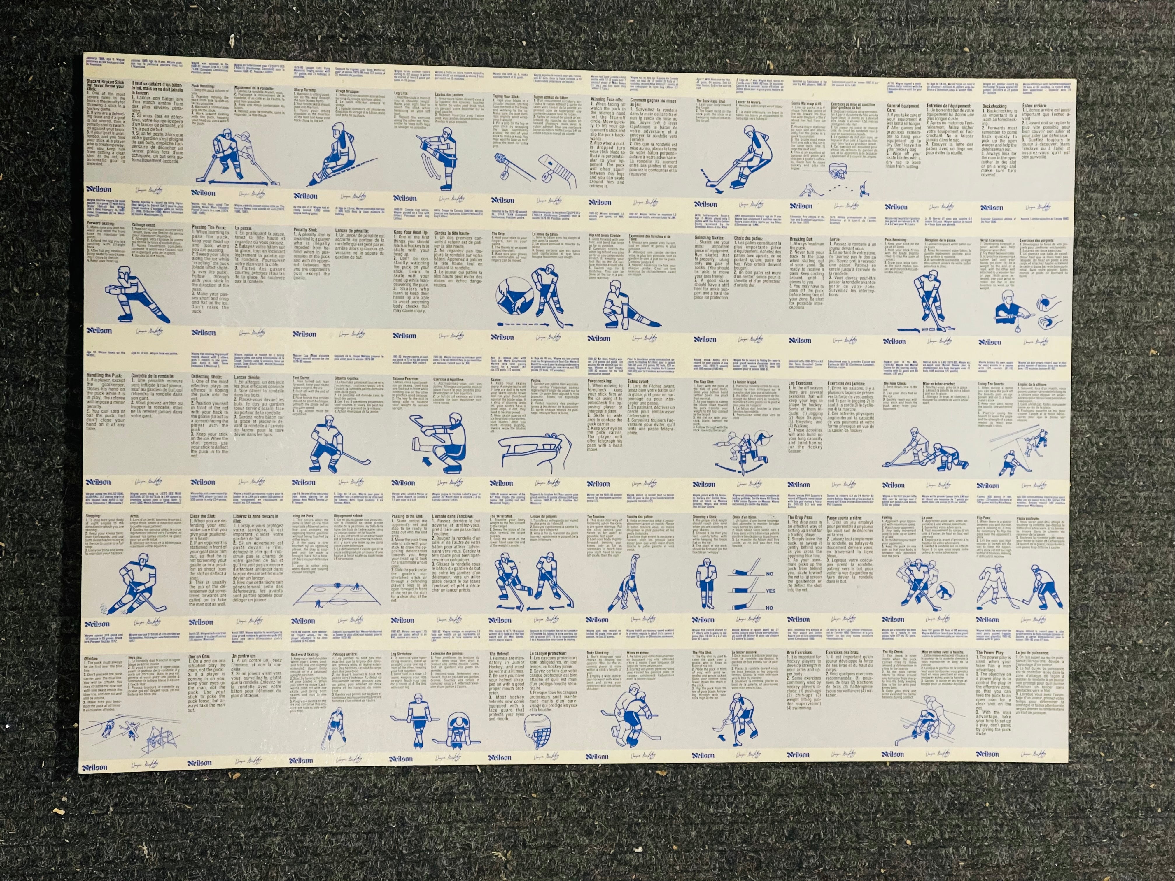 Wayne Gretzky Neilson’s Chocolates limited issued glossy uncut cards sheet 1982