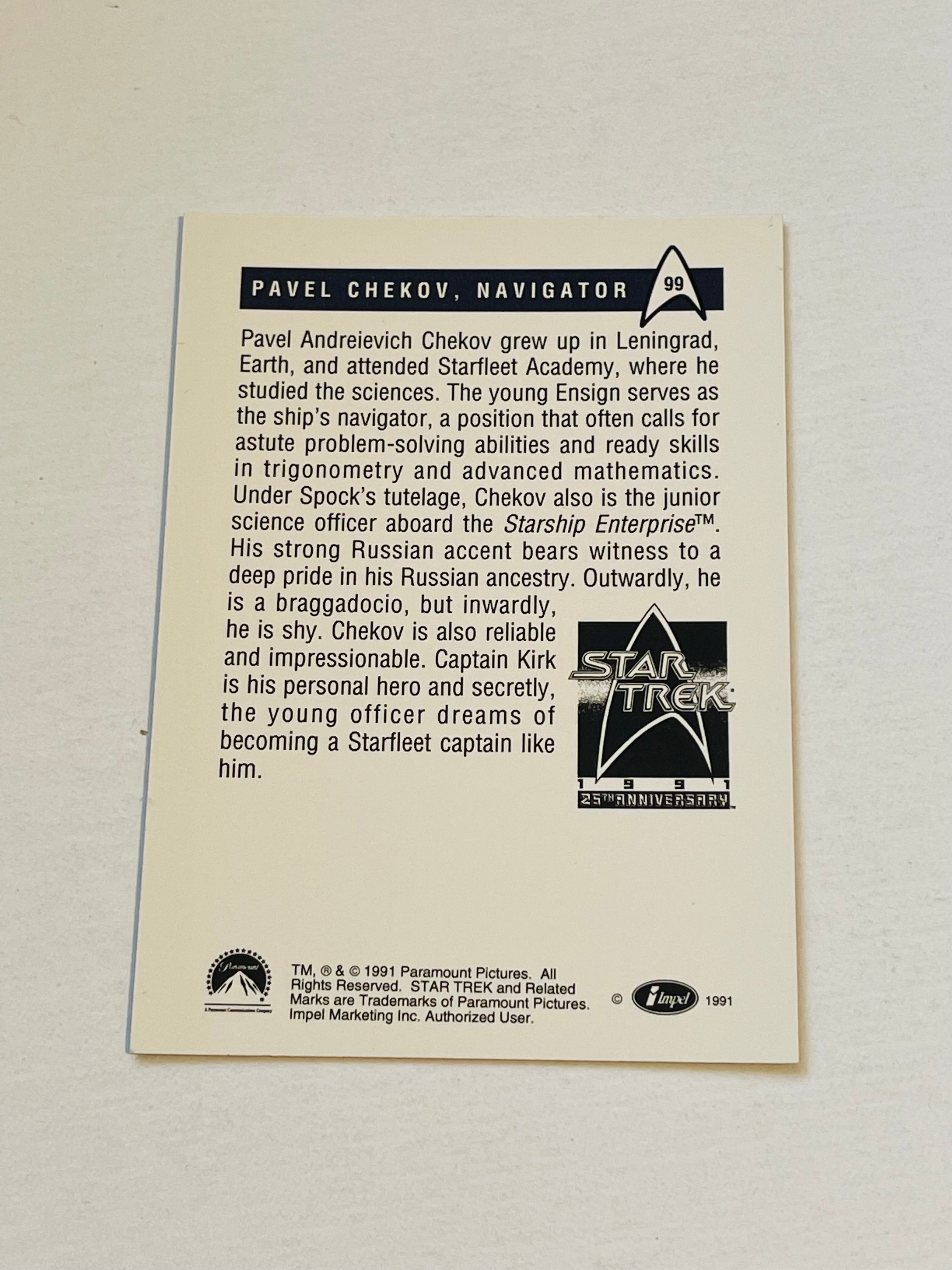 Star Trek Walter Koenig rare autograph card with COA