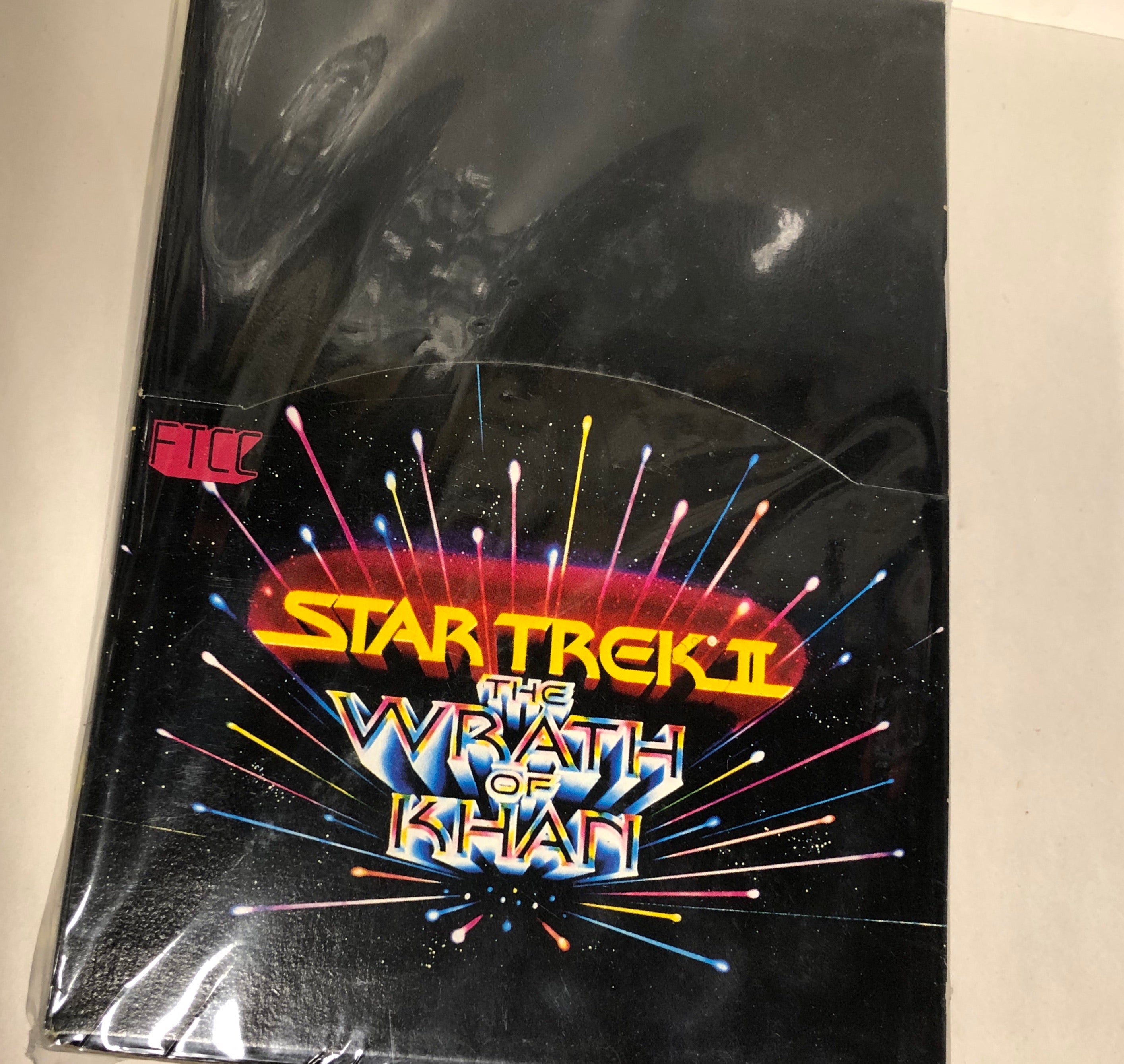 Star Trek Wraith of Khan movie cards full box 1982