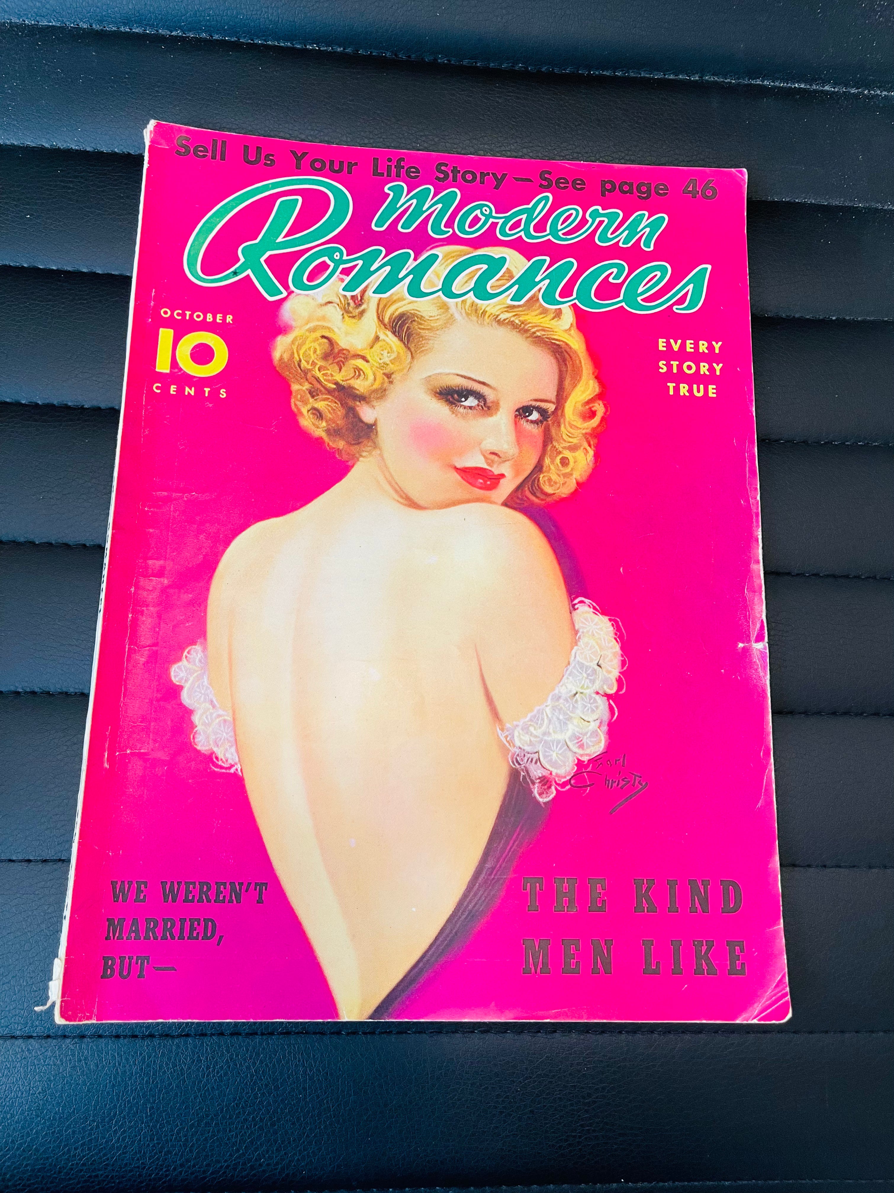 Modern Romance rare Pulp magazine 1936