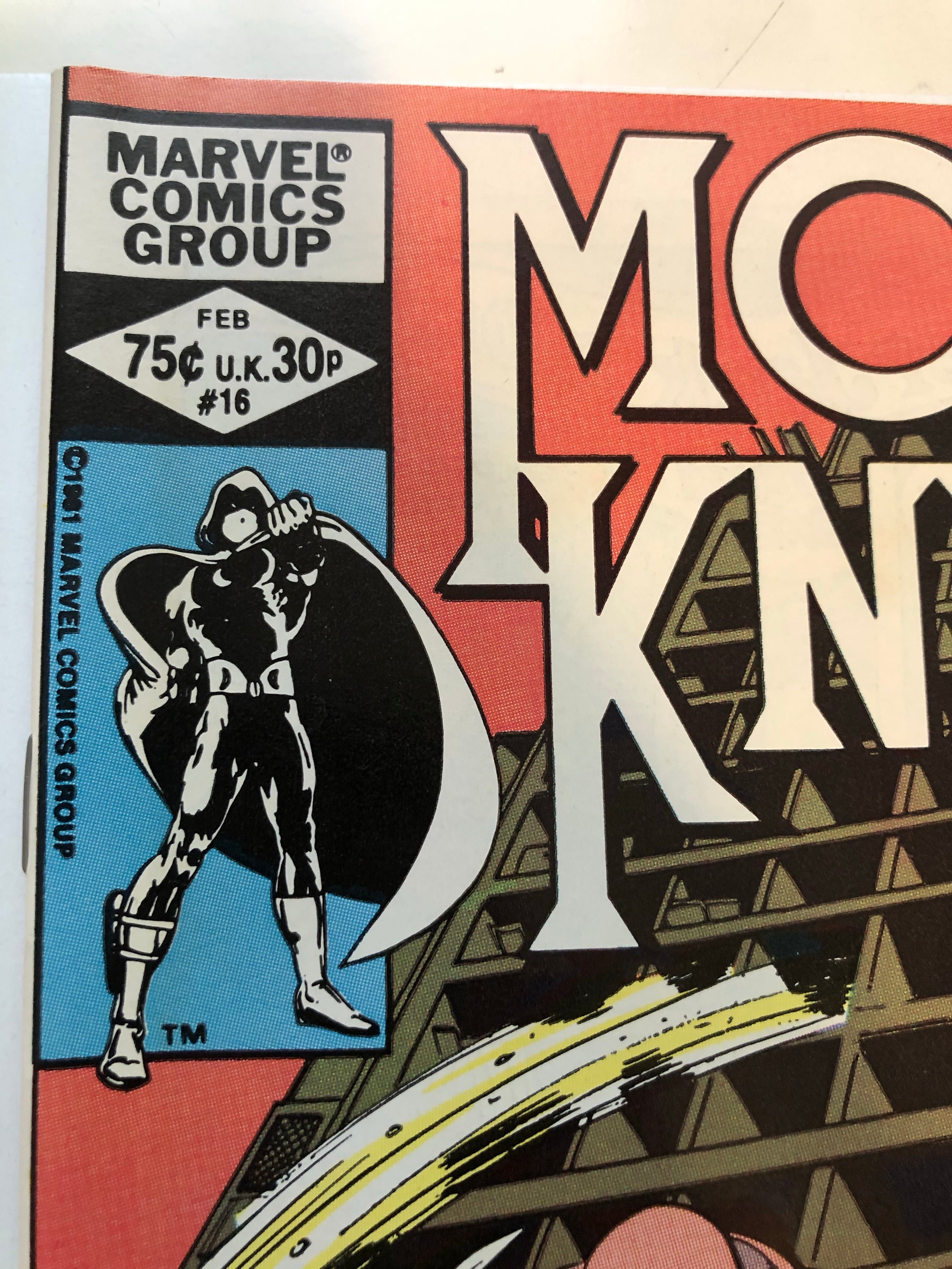 Moon Knight #16 high grade comic book
