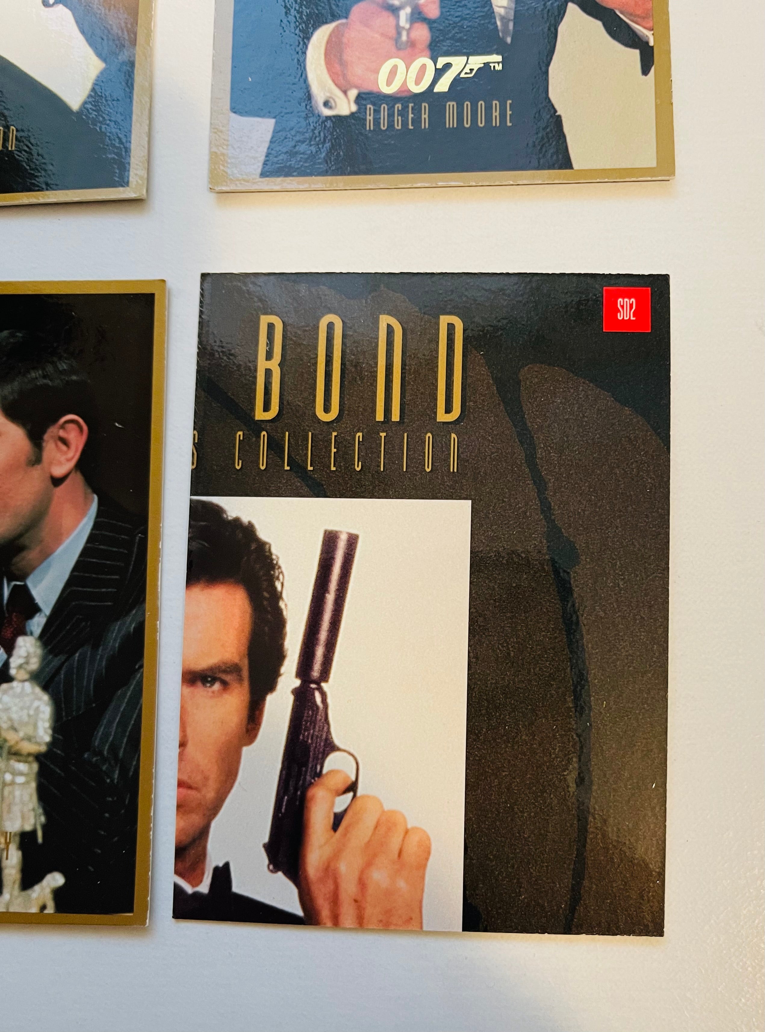 James Bond 4 Bonds rare special promo cards set 1990s