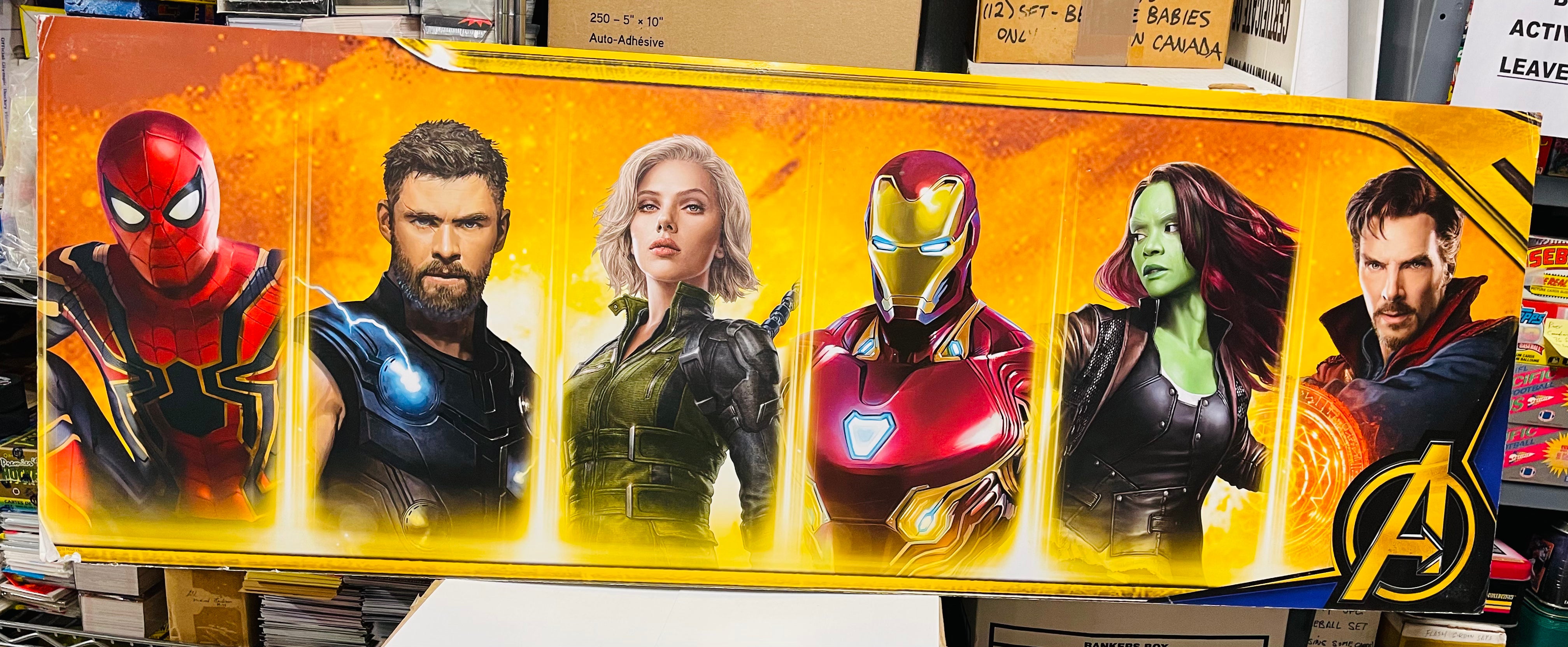 Marvel Avengers Infinity War movie special large 17x47 display cardboard poster