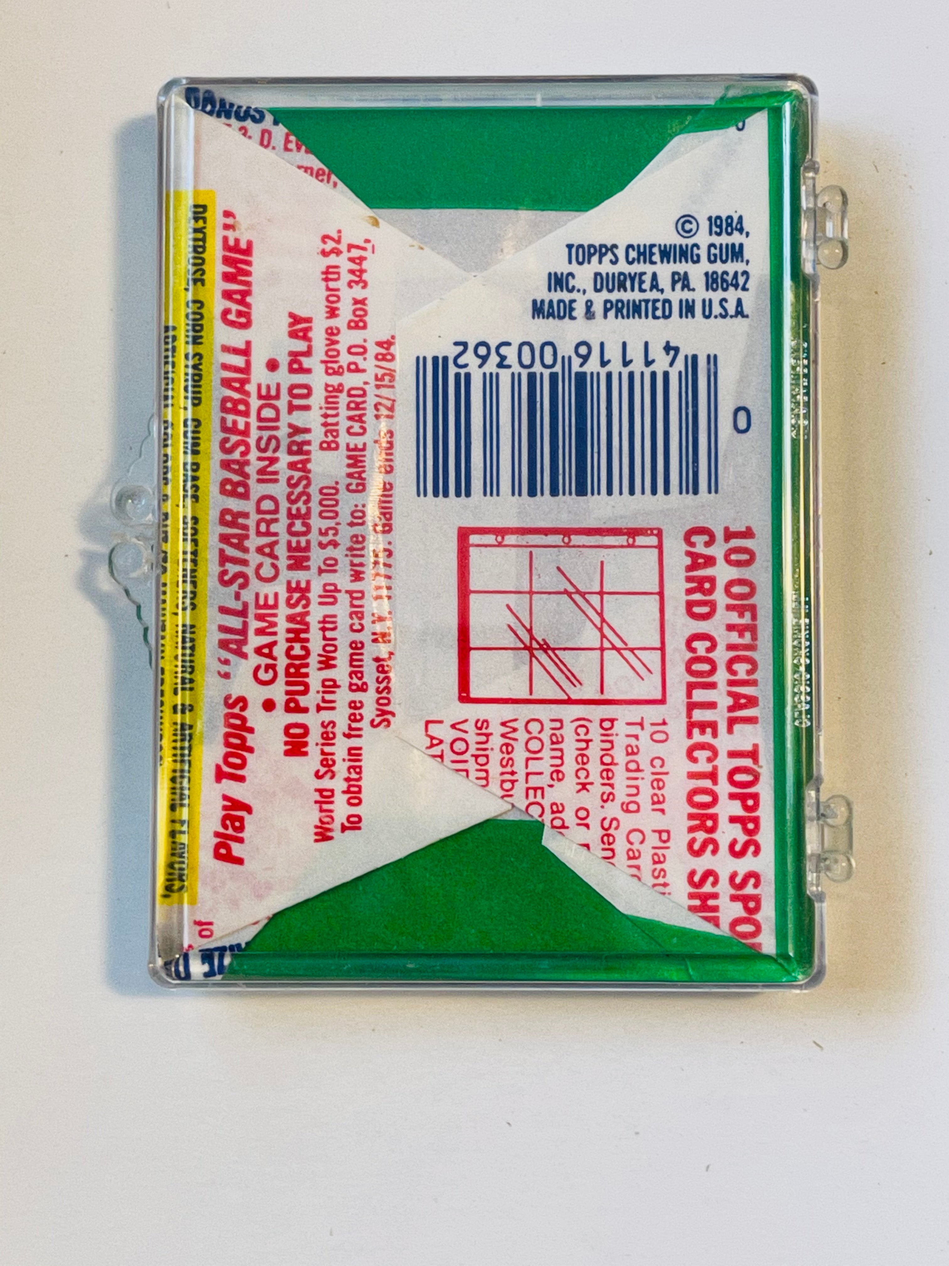 1984 Topps baseball cards sealed pack