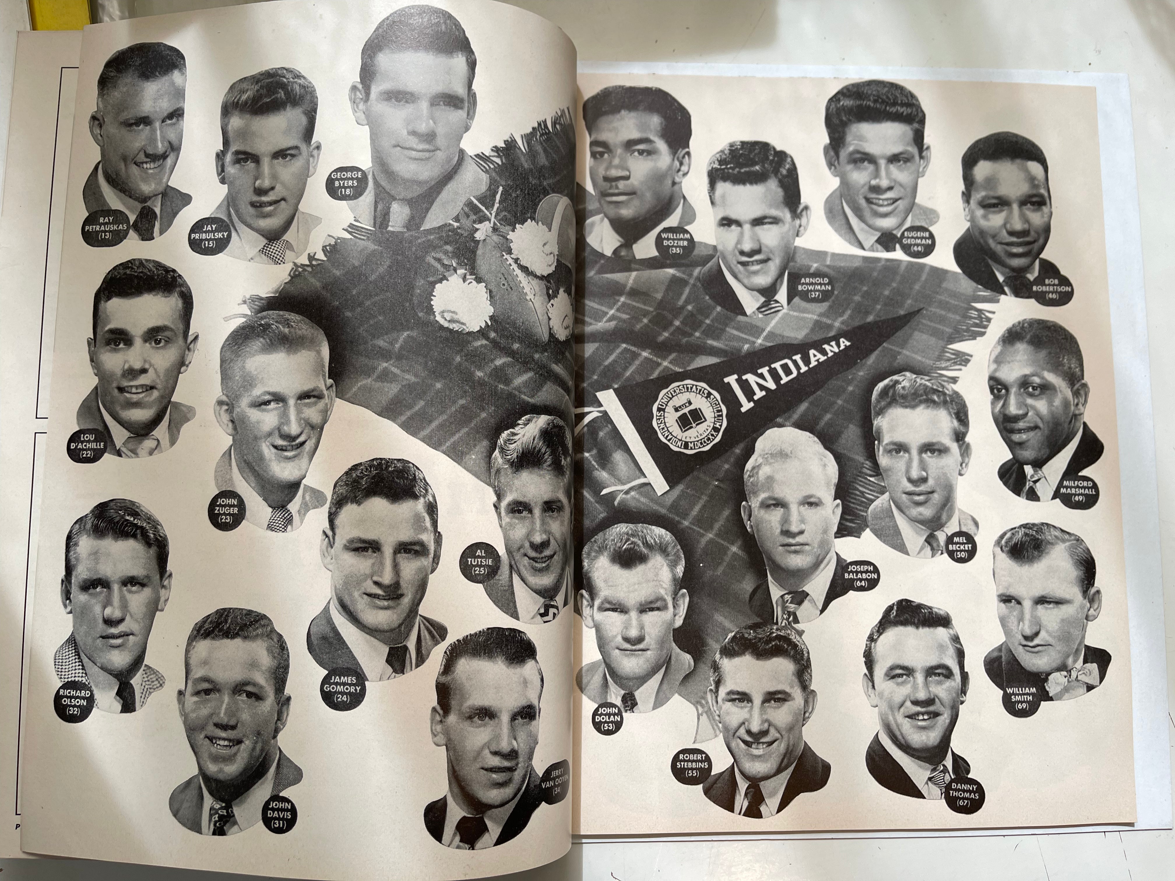 1950 Spartans vs Indiana football game program