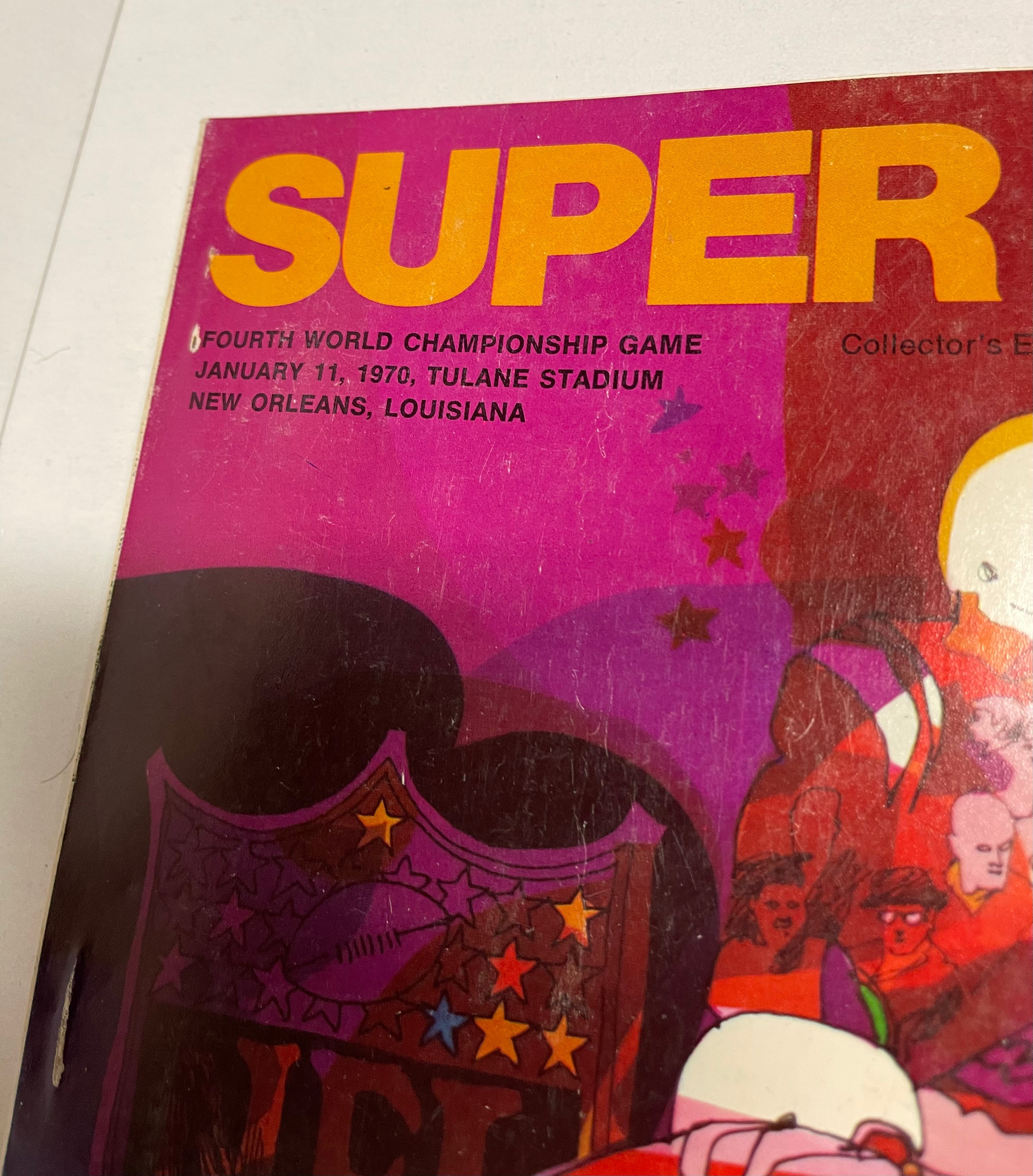 Super Bowl Football game program January, 1970