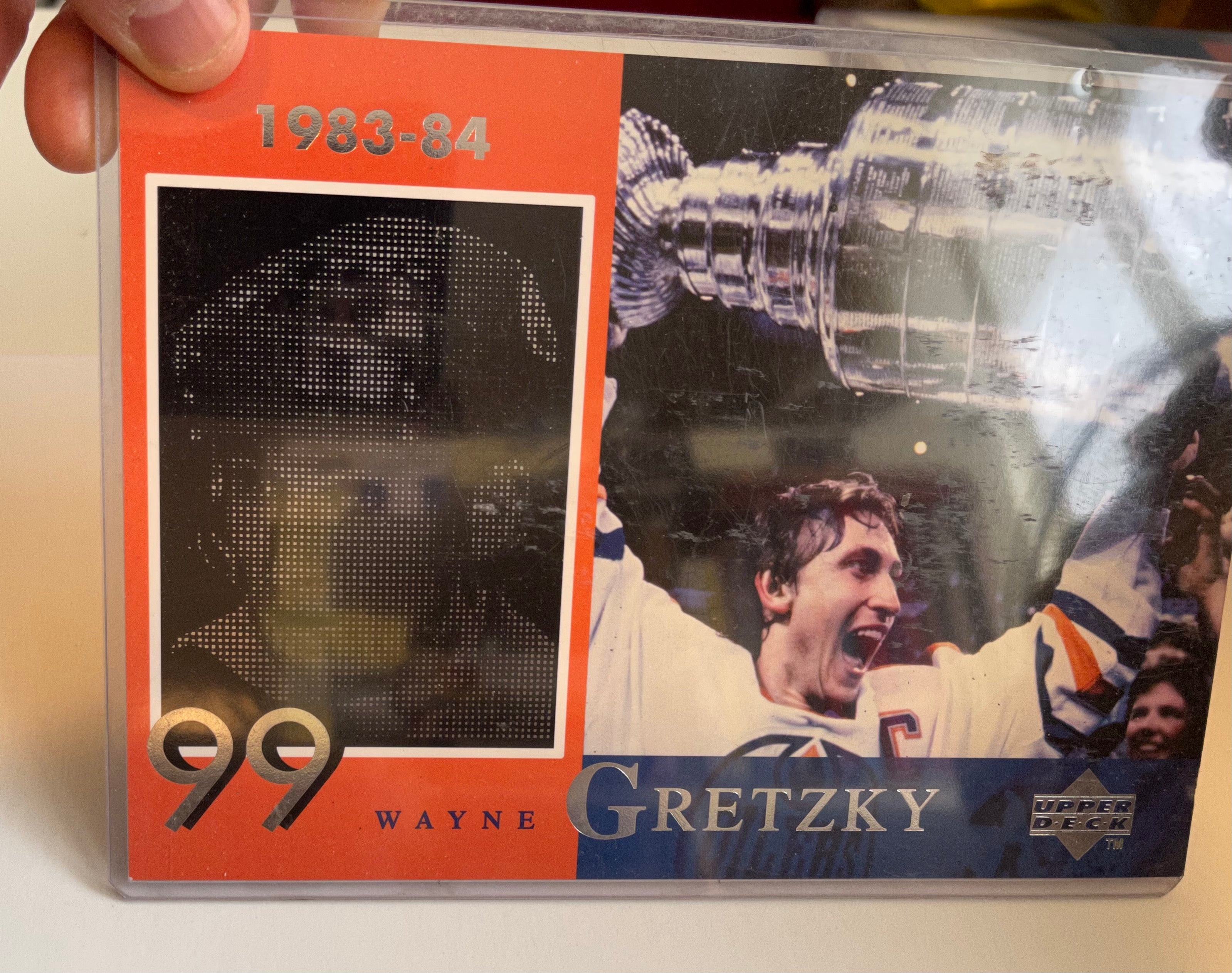 Wayne Gretzky large McDonald’s Upperdeck hockey insert card 1998