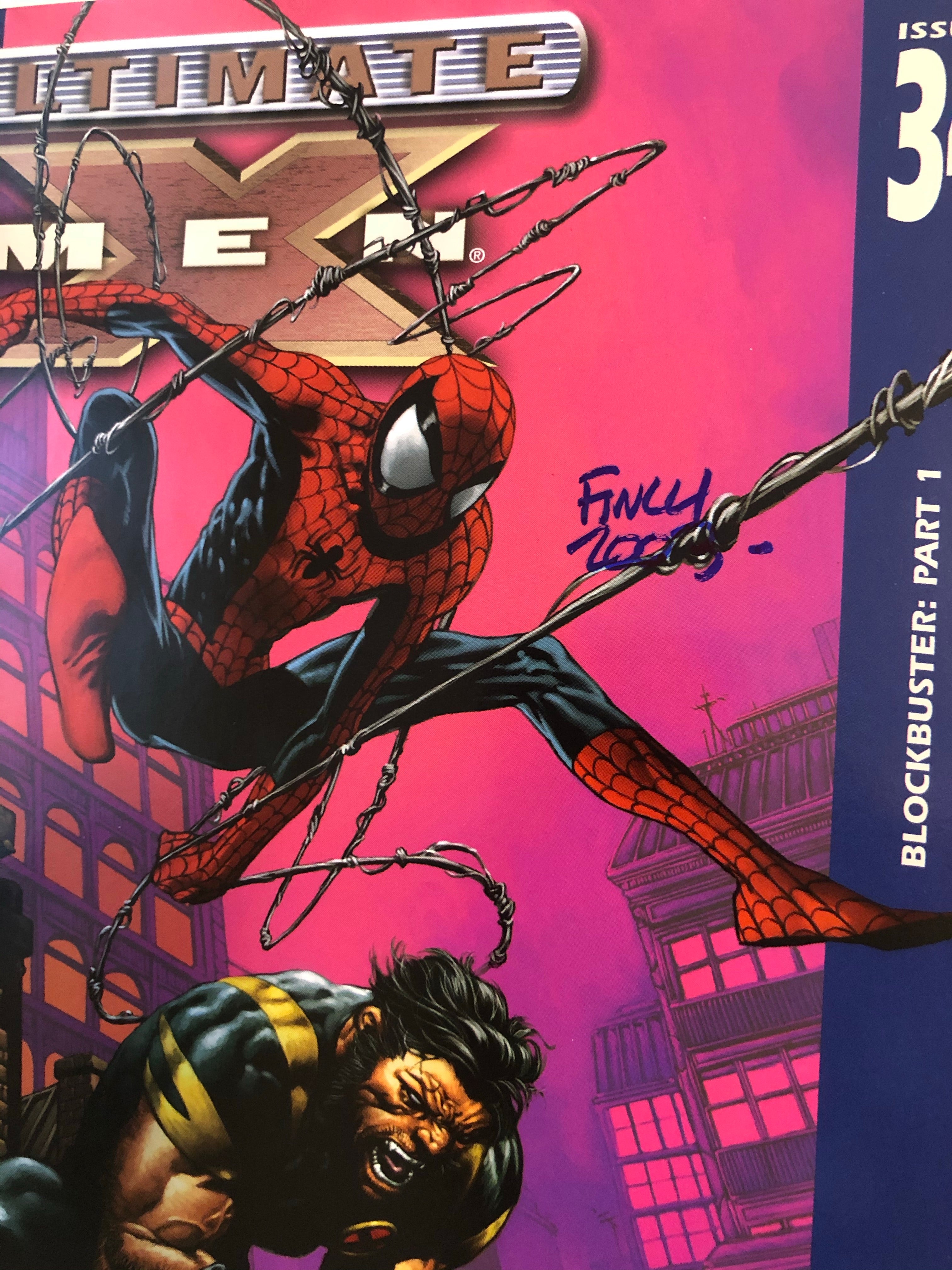 Ultimate X-Men comic signed by David Finch and Brian Bedis sold with COA