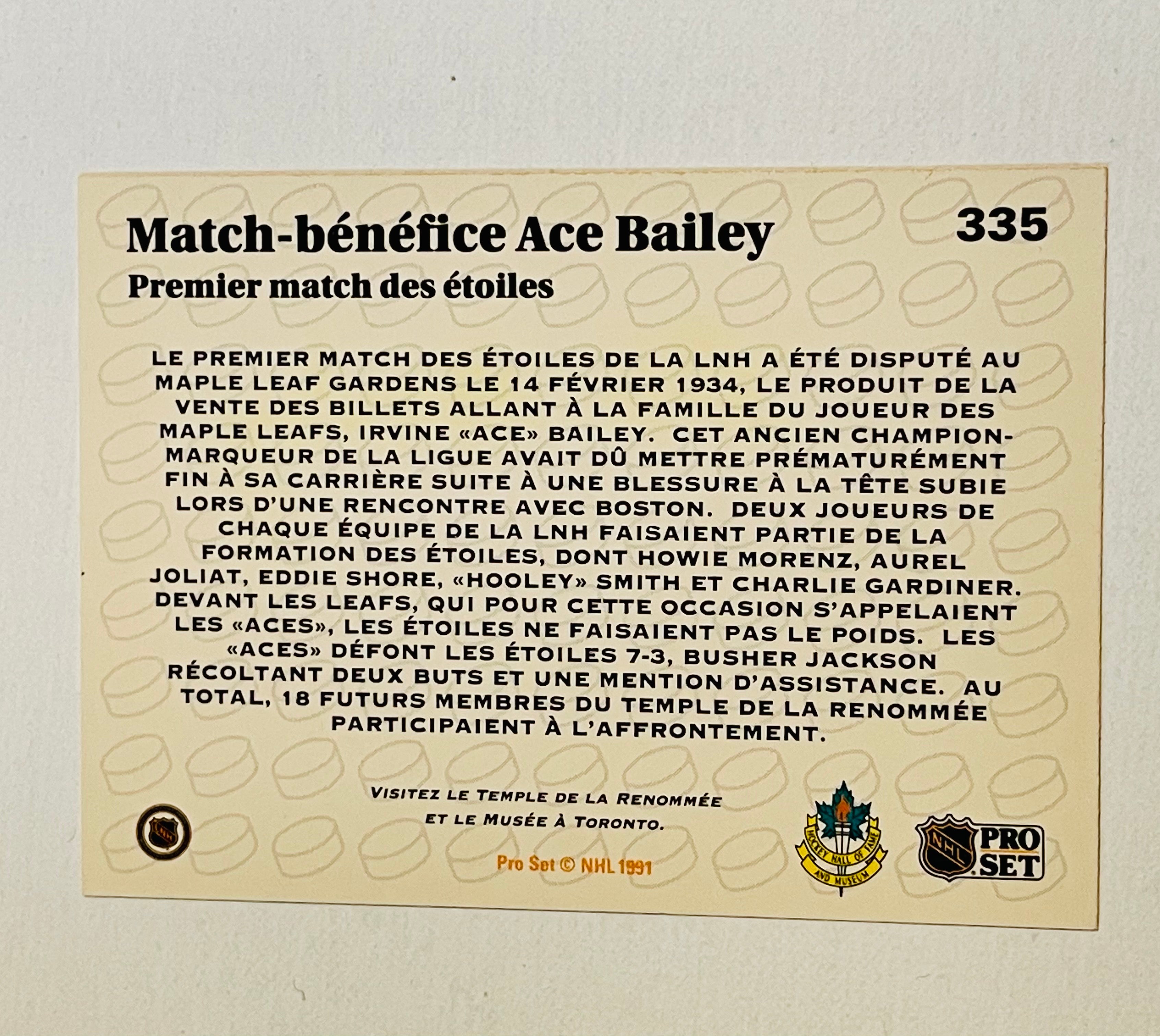 Ace Bailey Toronto Maple Leafs rare signed in person autograph by this hockey legend. Sold with COA