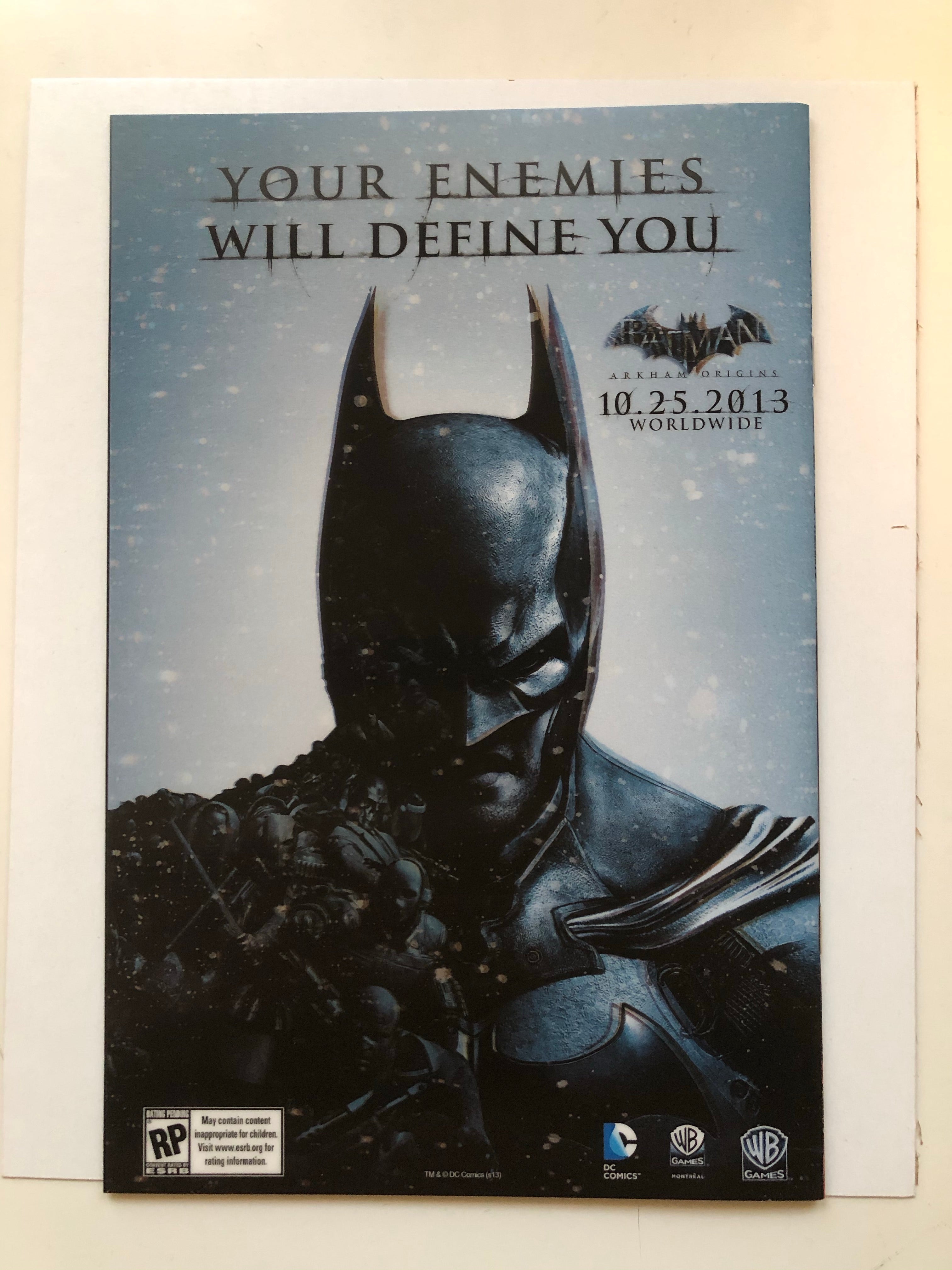 The Joker batman 3D comic cover comic book