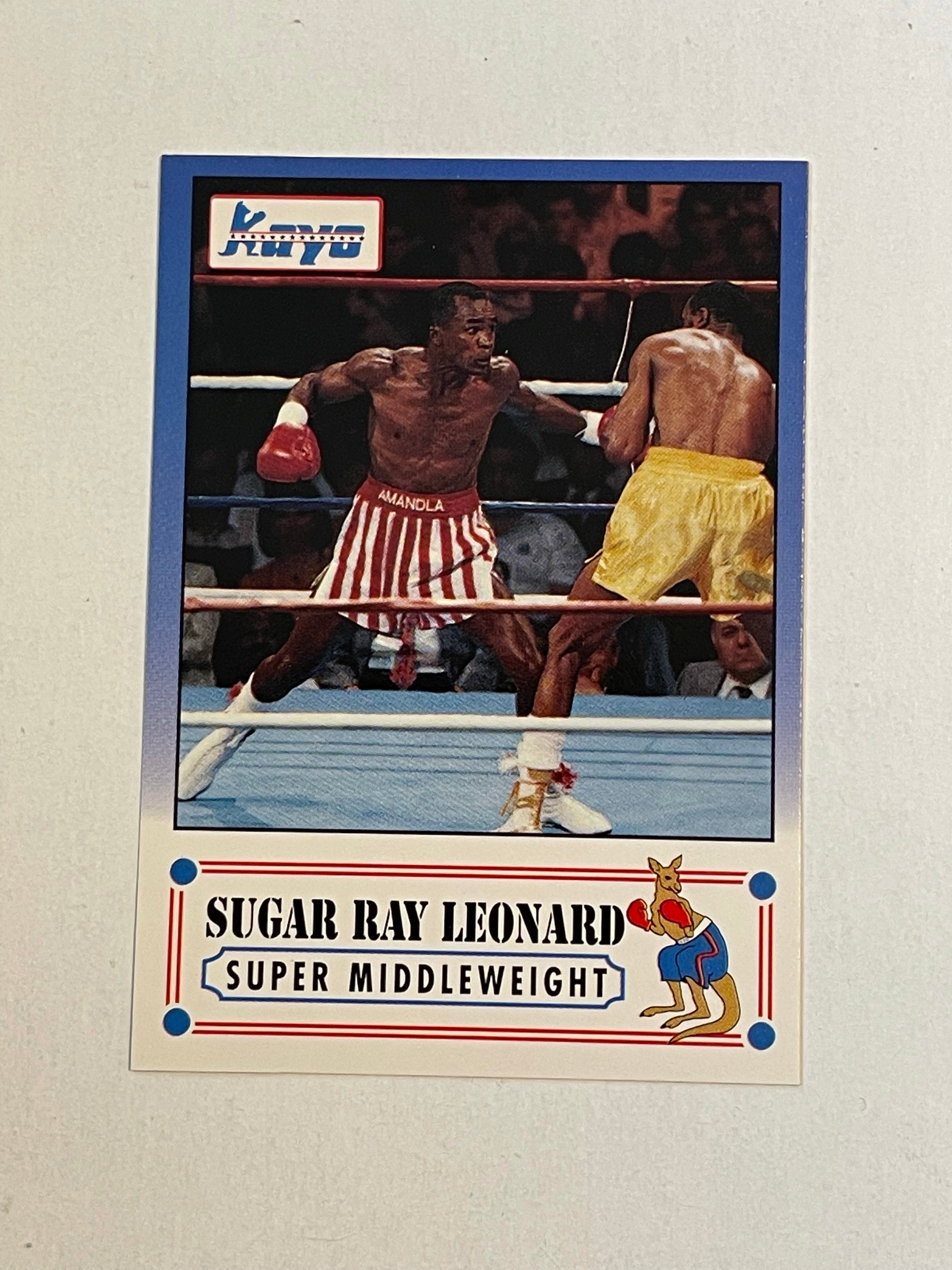Sugar Ray Leonard Kayo boxing Prototype special card 1991
