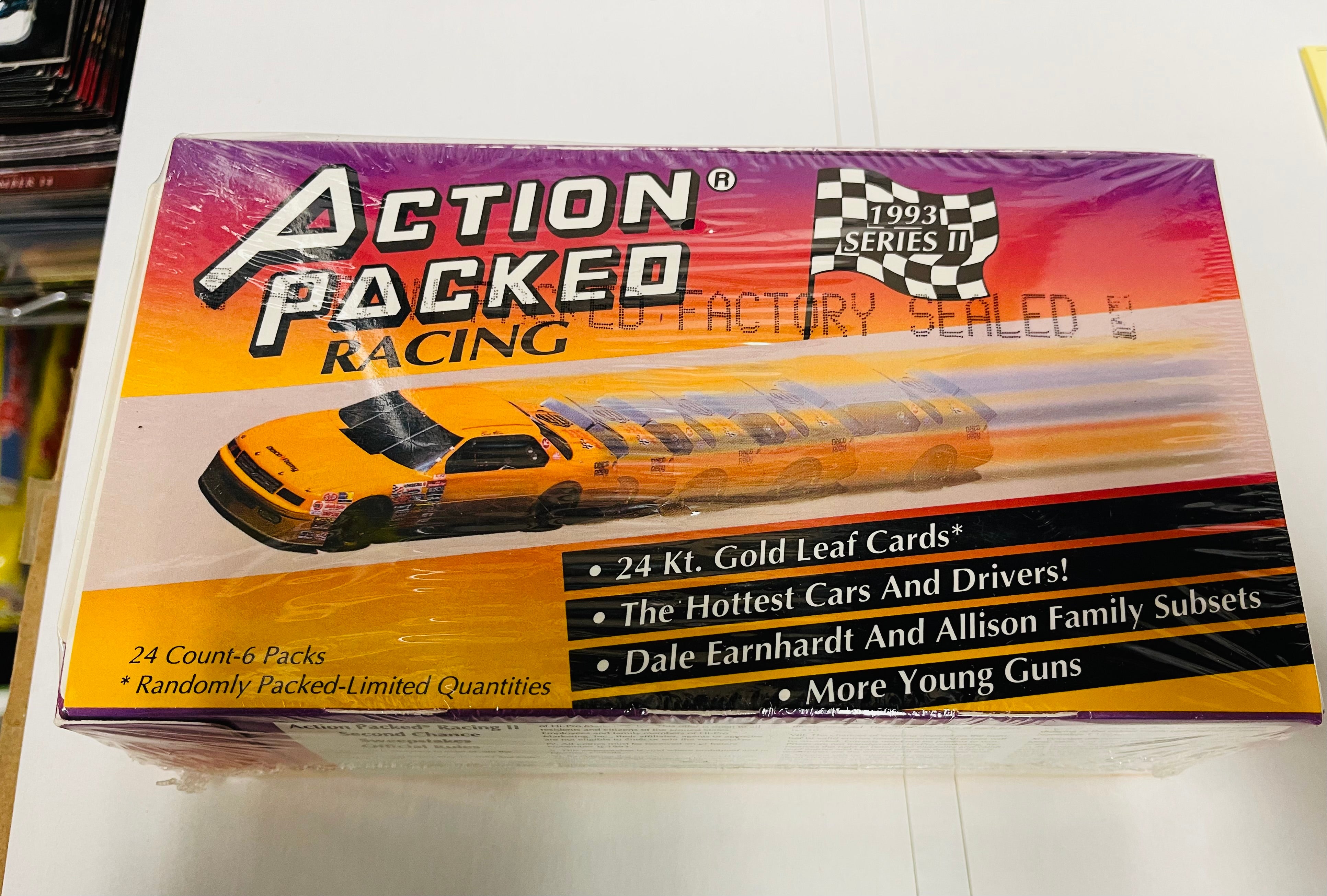 Nascar Action Packed series 2 cards( Dealers version Box! ) 1993