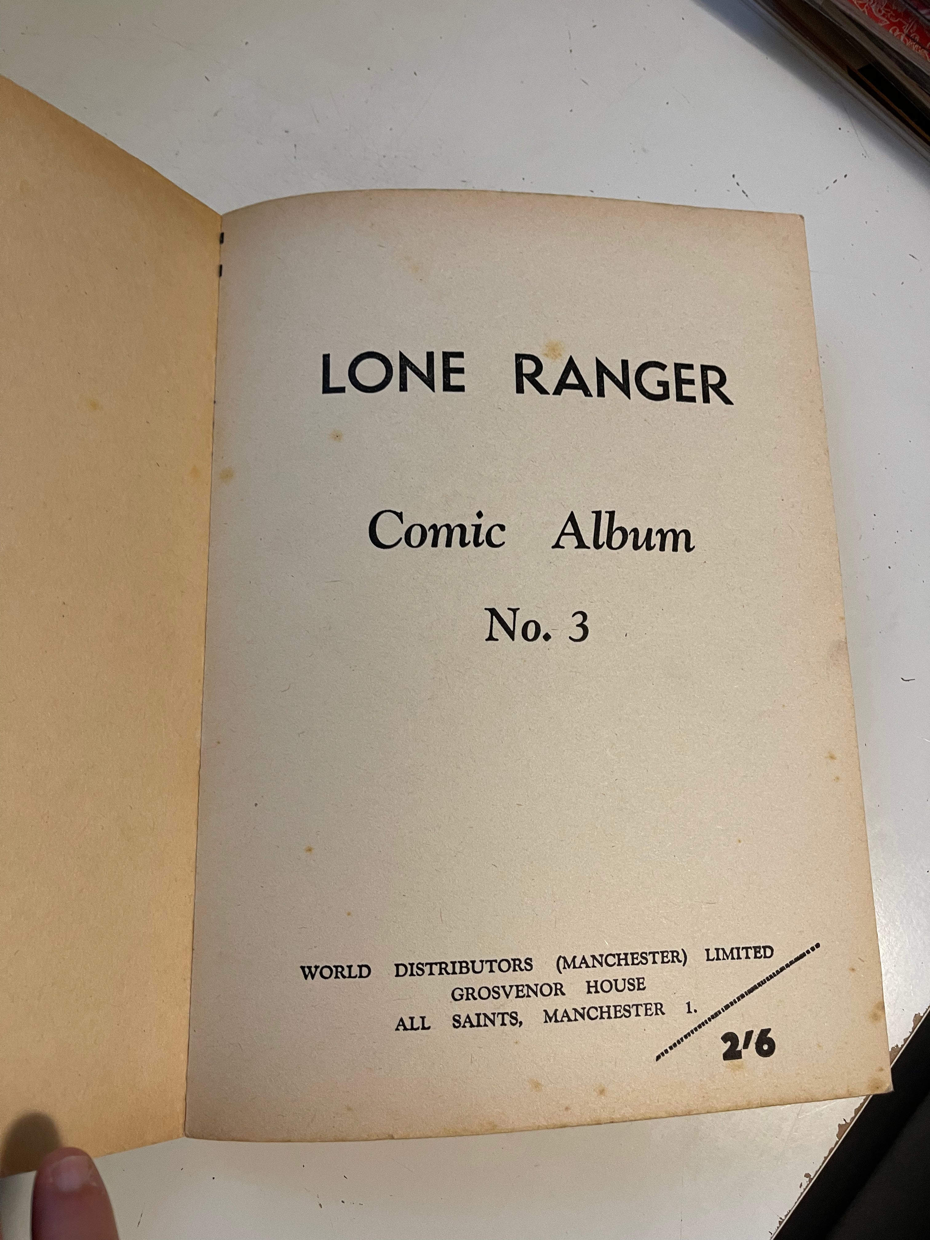 Lone Ranger rare comic album 1950s