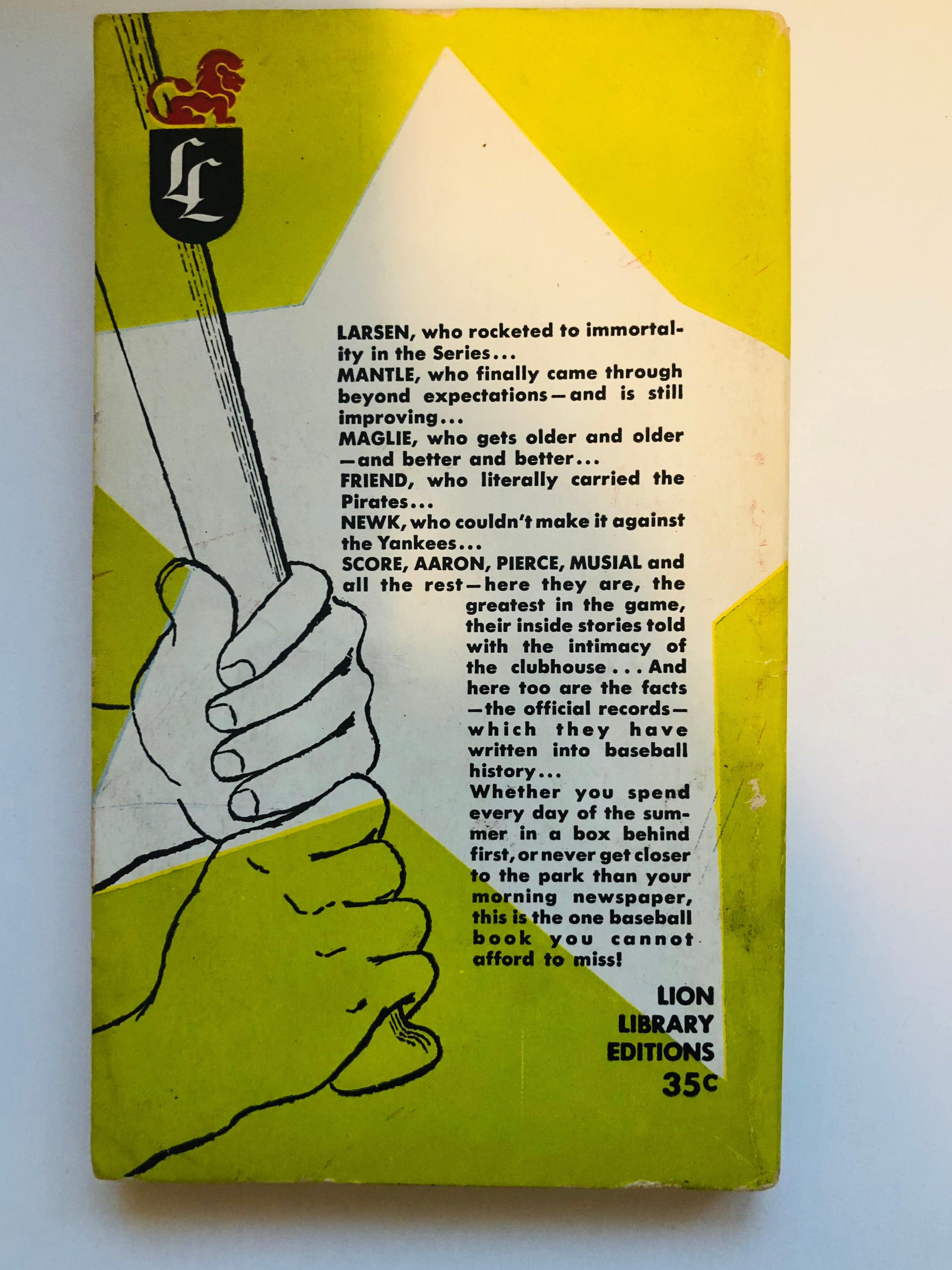 1957 Mickey Mantle and baseball stars rare pocket book