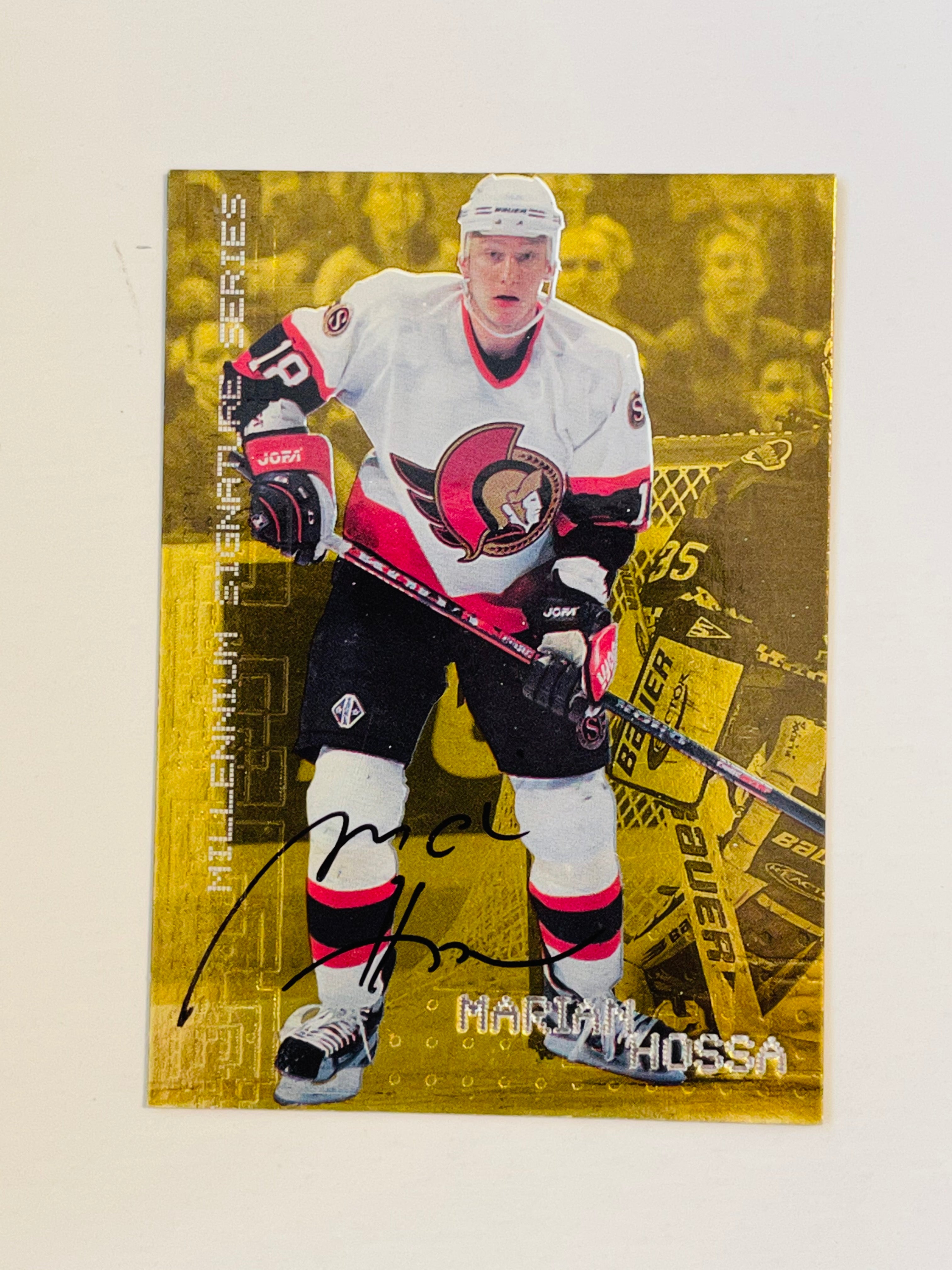 Marian Hossa Be a Player autograph insert hockey cart 1999