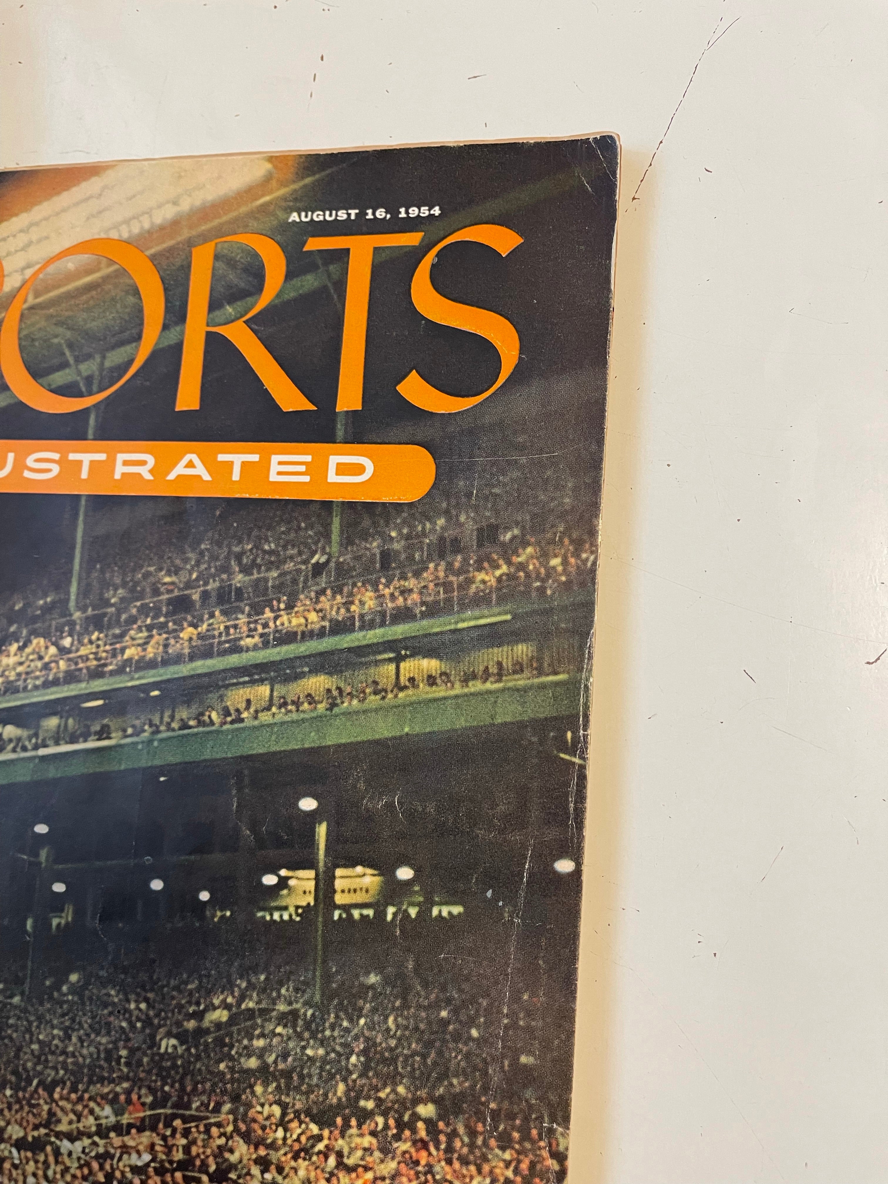 Sports Illustrated #1 rare first issue with Topps baseball cards sheet 1954