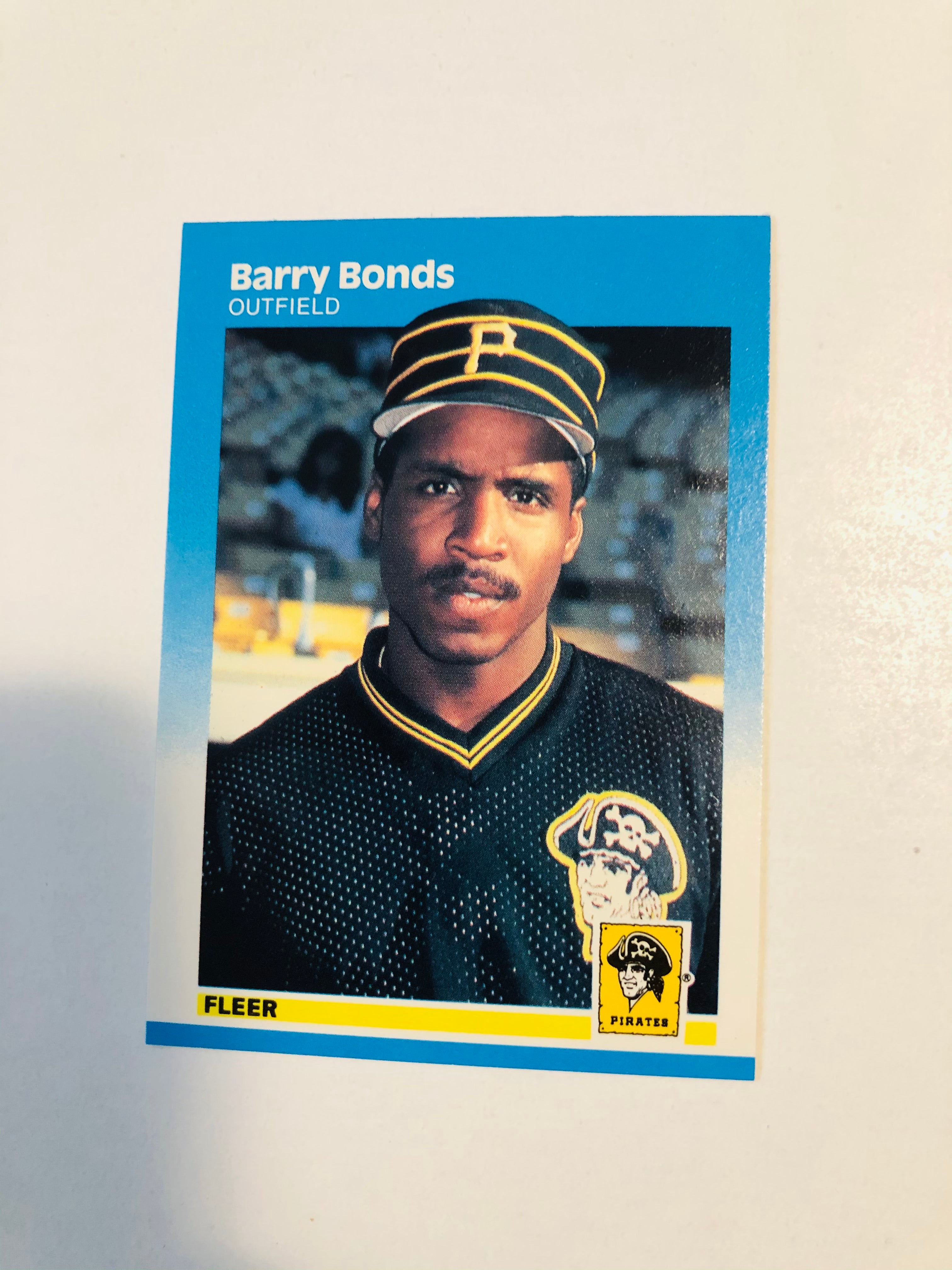 Barry Bonds Fleer high grade baseball rookie card 1987