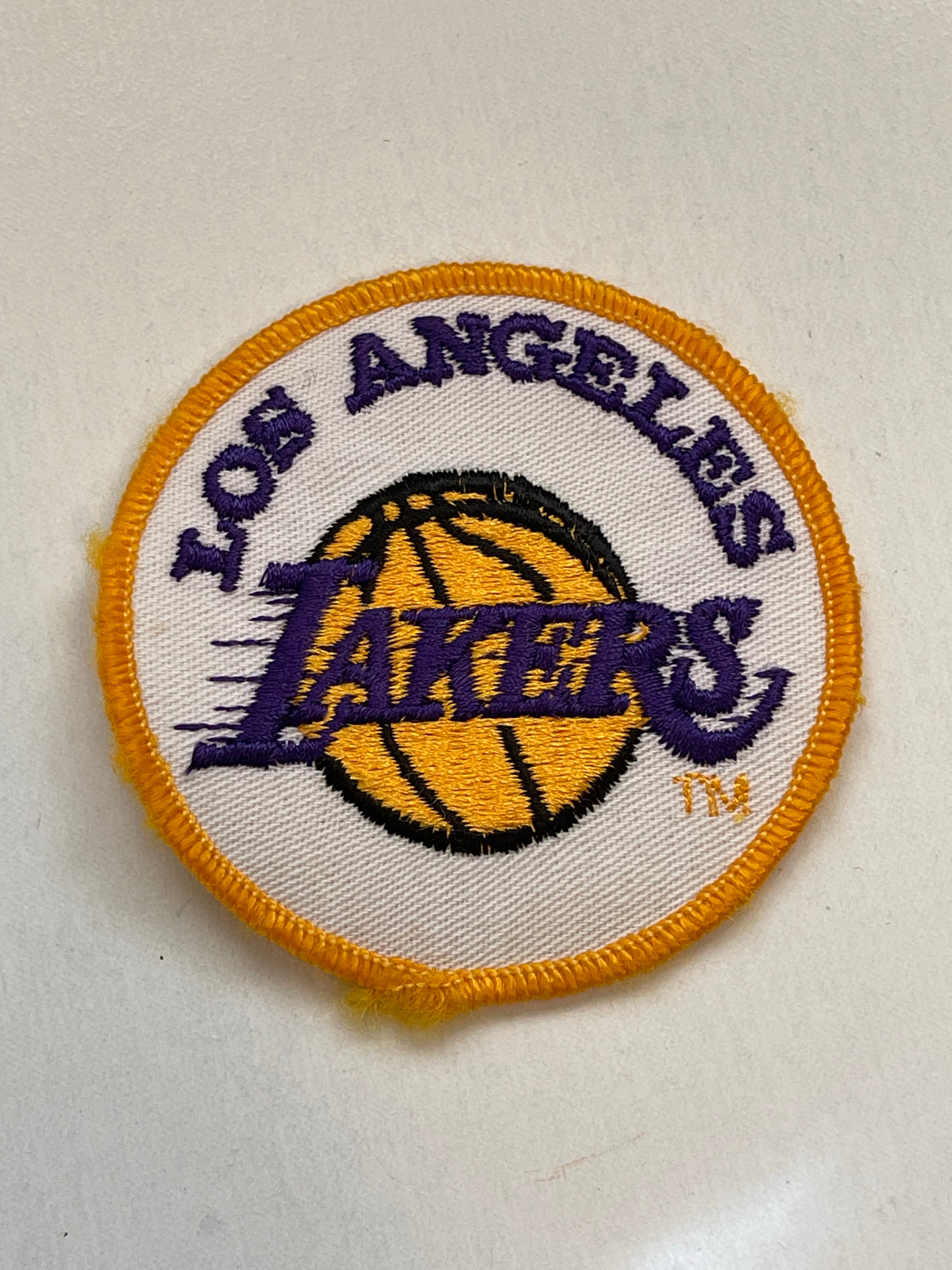 Los Angeles Lakers vintage 3x3 basketball patch 1970s