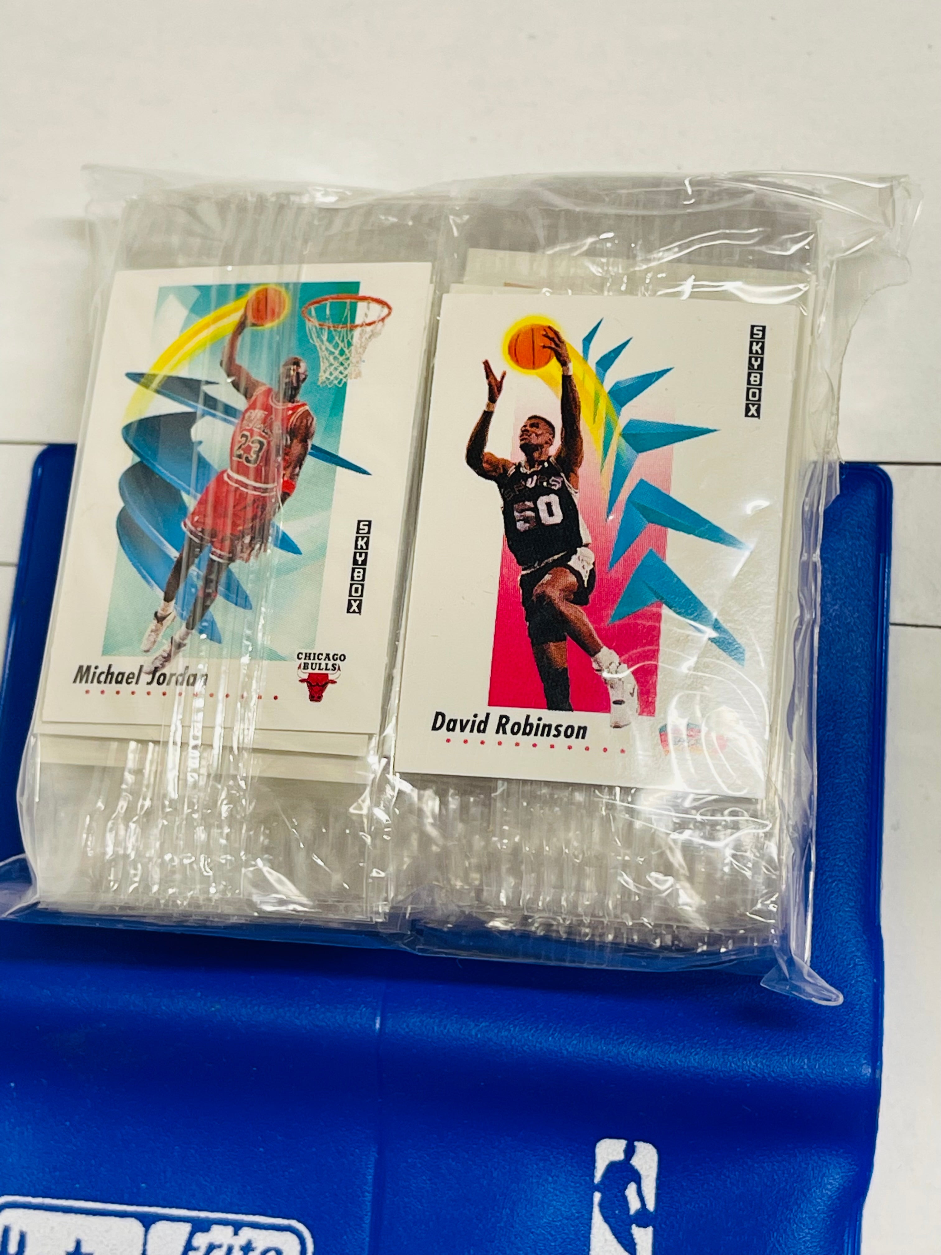 NBA Skybox Basketball Hostess Chips rare mini-cards factory sealed mint condition set with rare pouch 1991