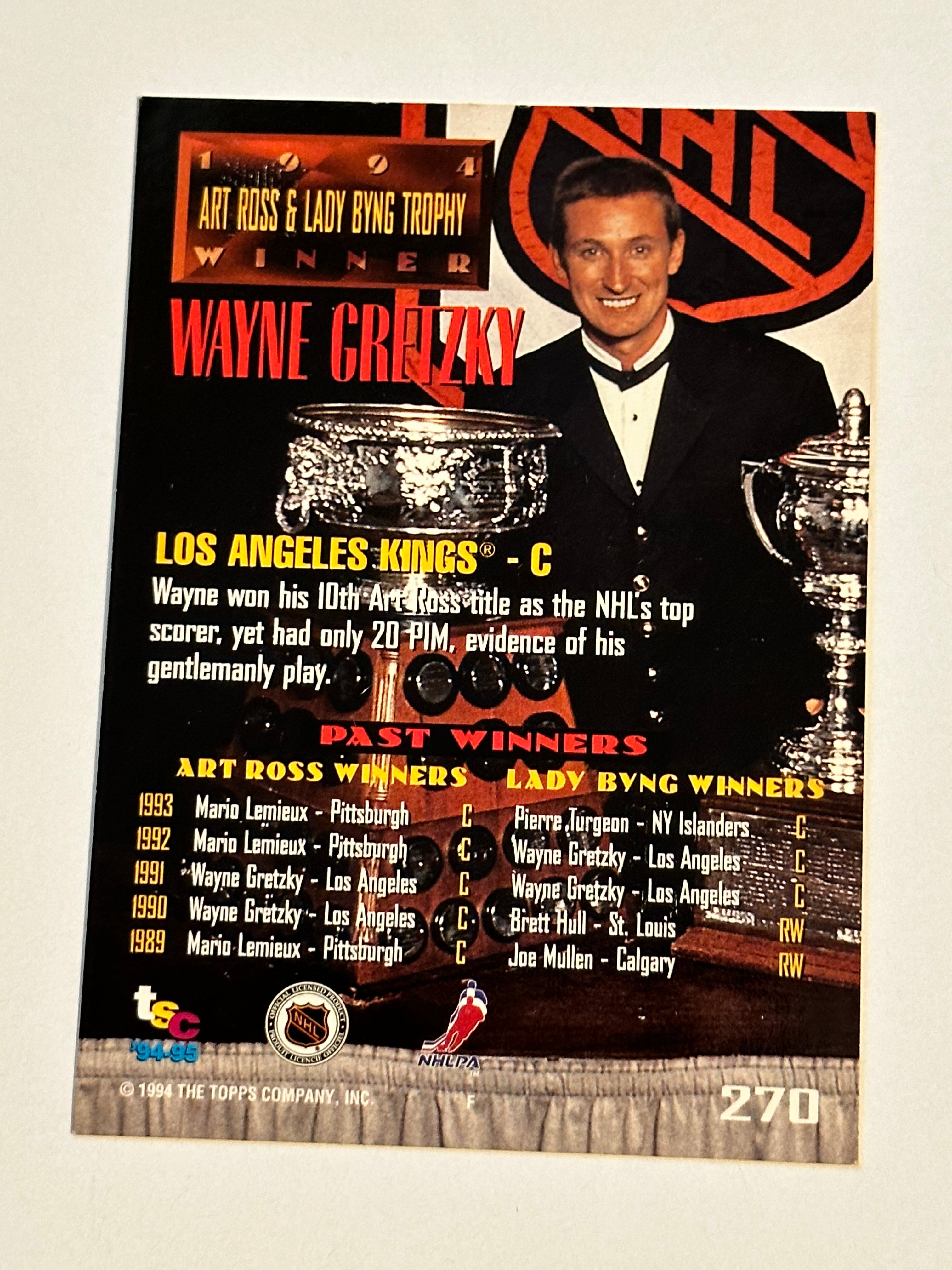 Wayne Gretzky signed in person hockey card with COA