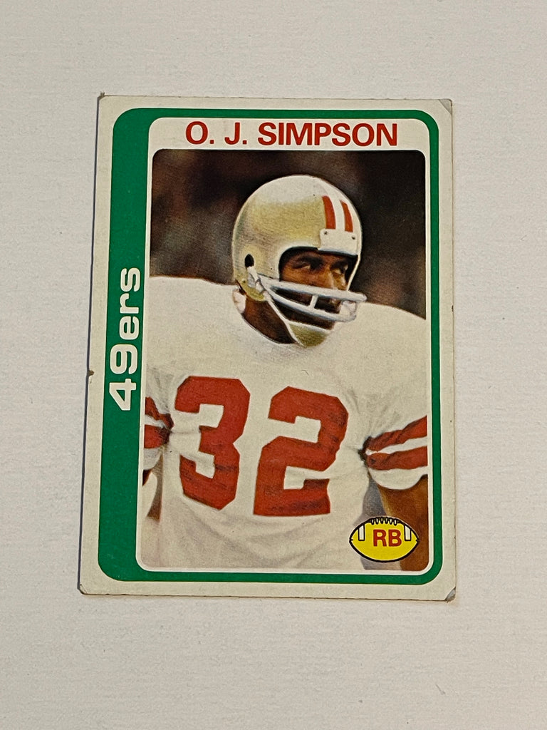 OJ Simpson vintage football card 1977 – Fastball Collectibles