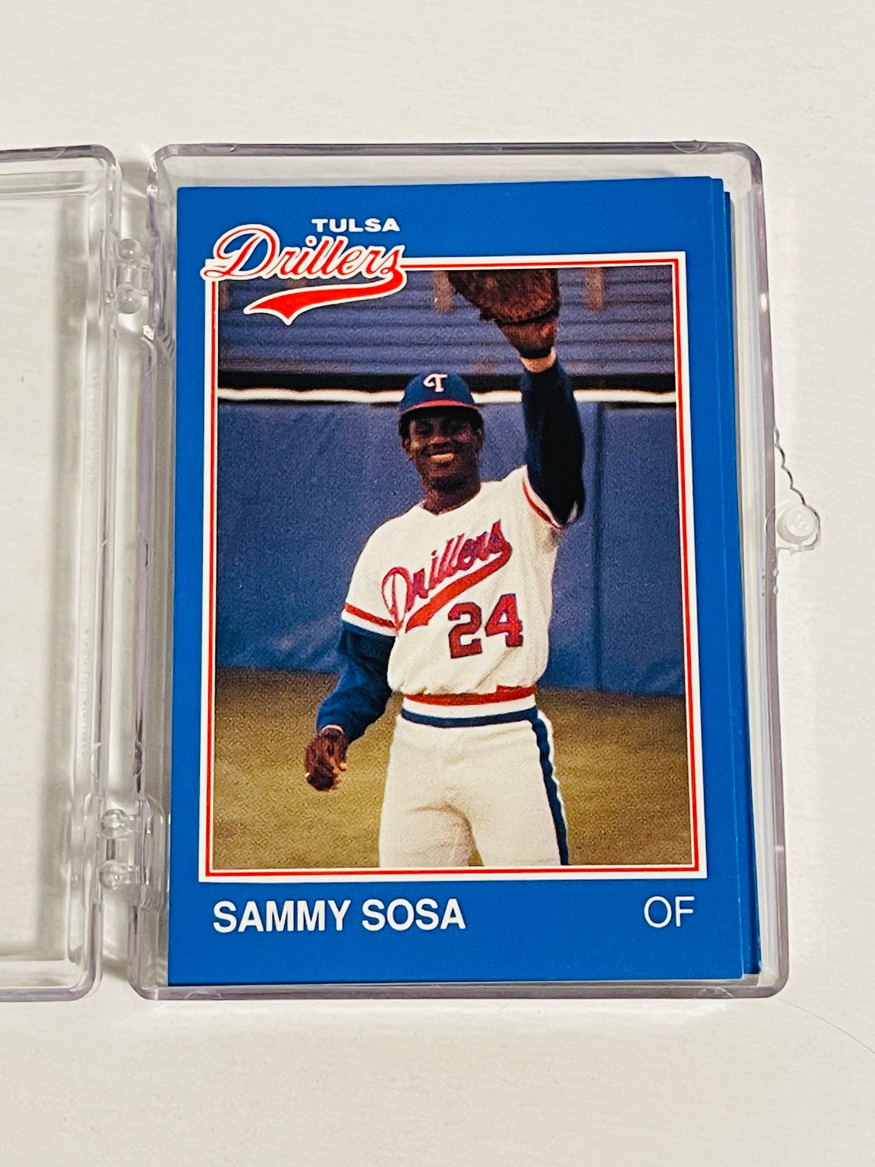 Sammy Sosa Tulsa Drillers  rare minor league baseball set 1989